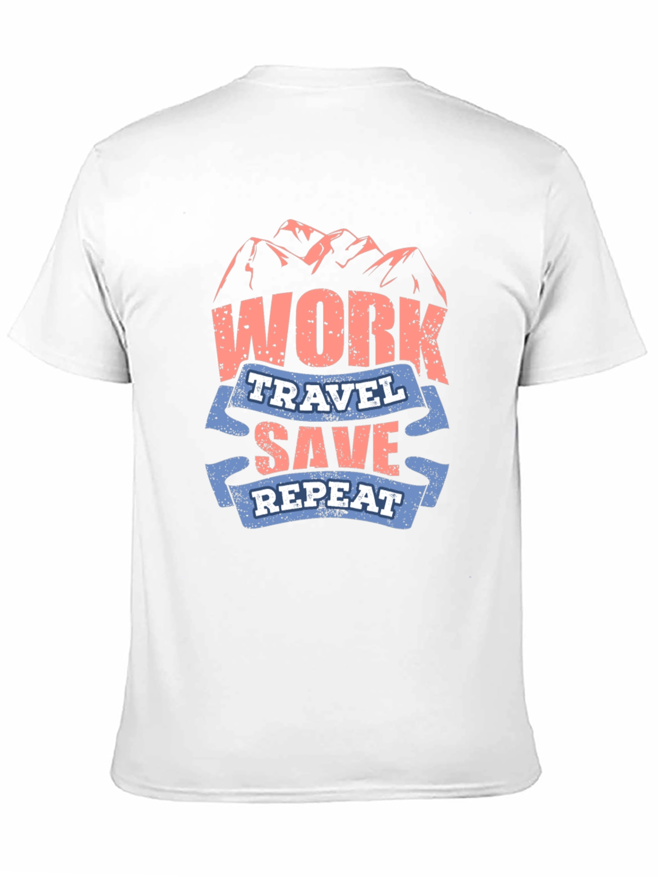 Work Travel Save Repeat Graphic T-Shirt