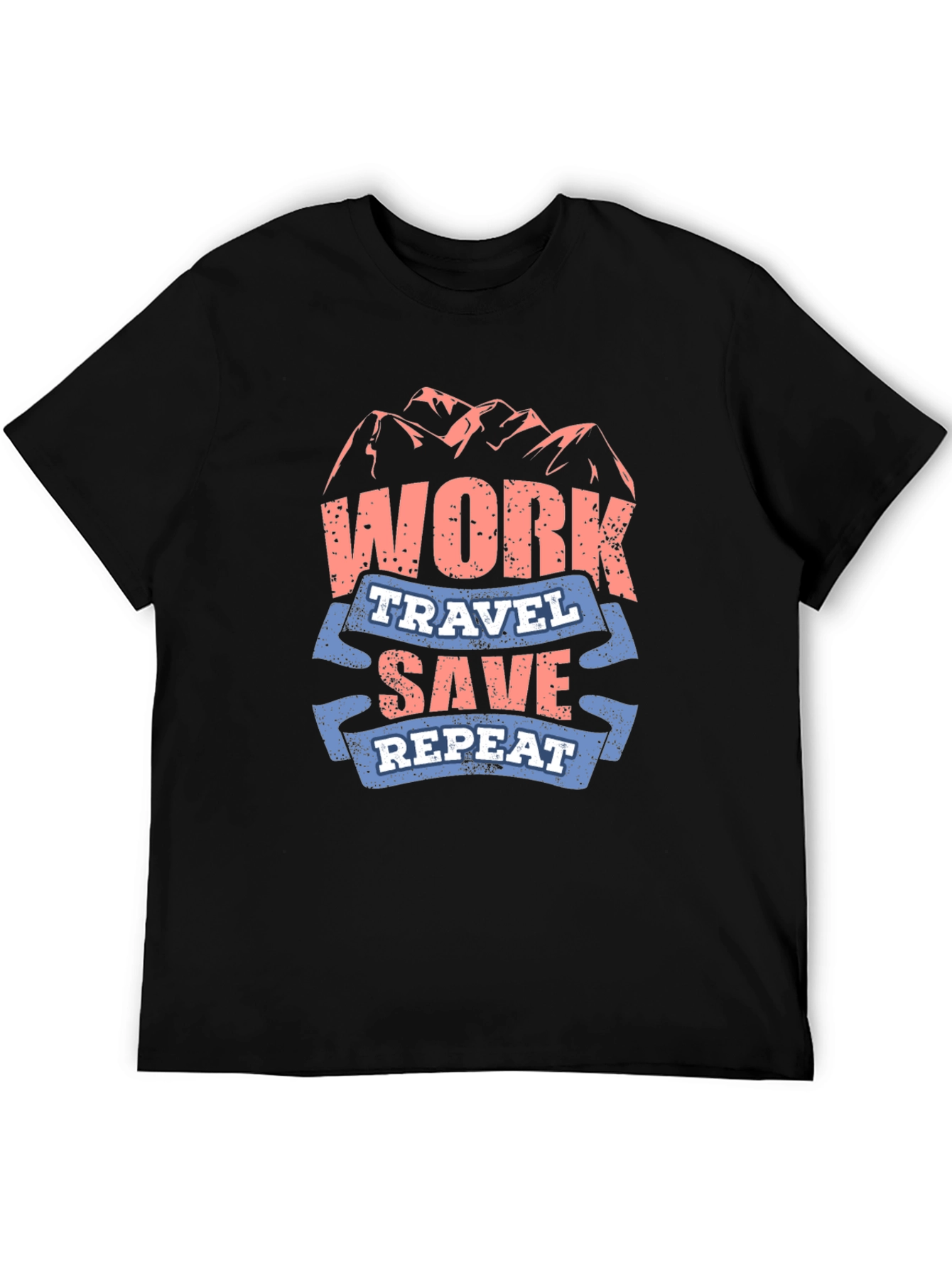 Work Travel Save Repeat Graphic T-Shirt