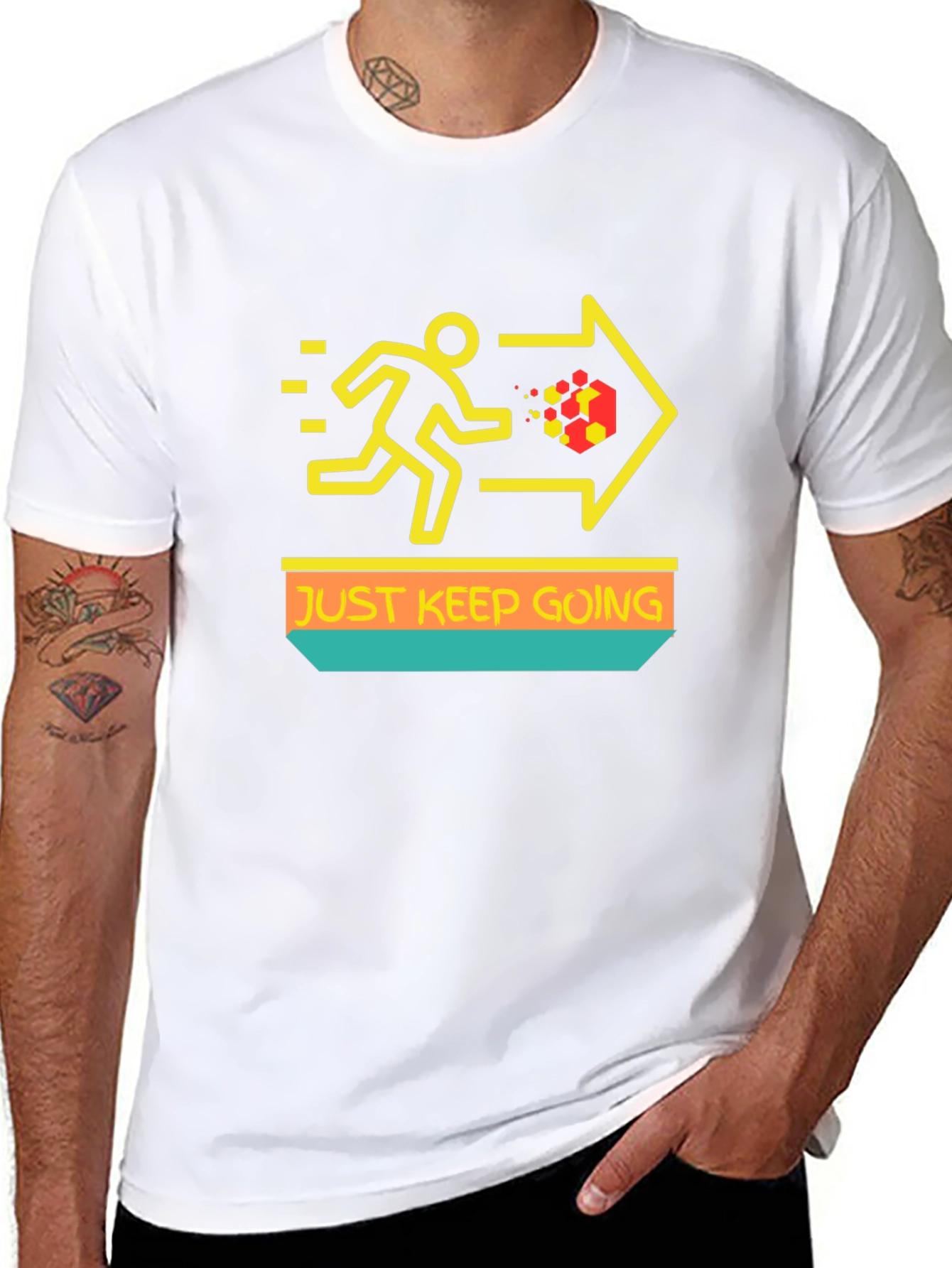 Just Keep Going T-Shirt - Motivational Graphic Tee