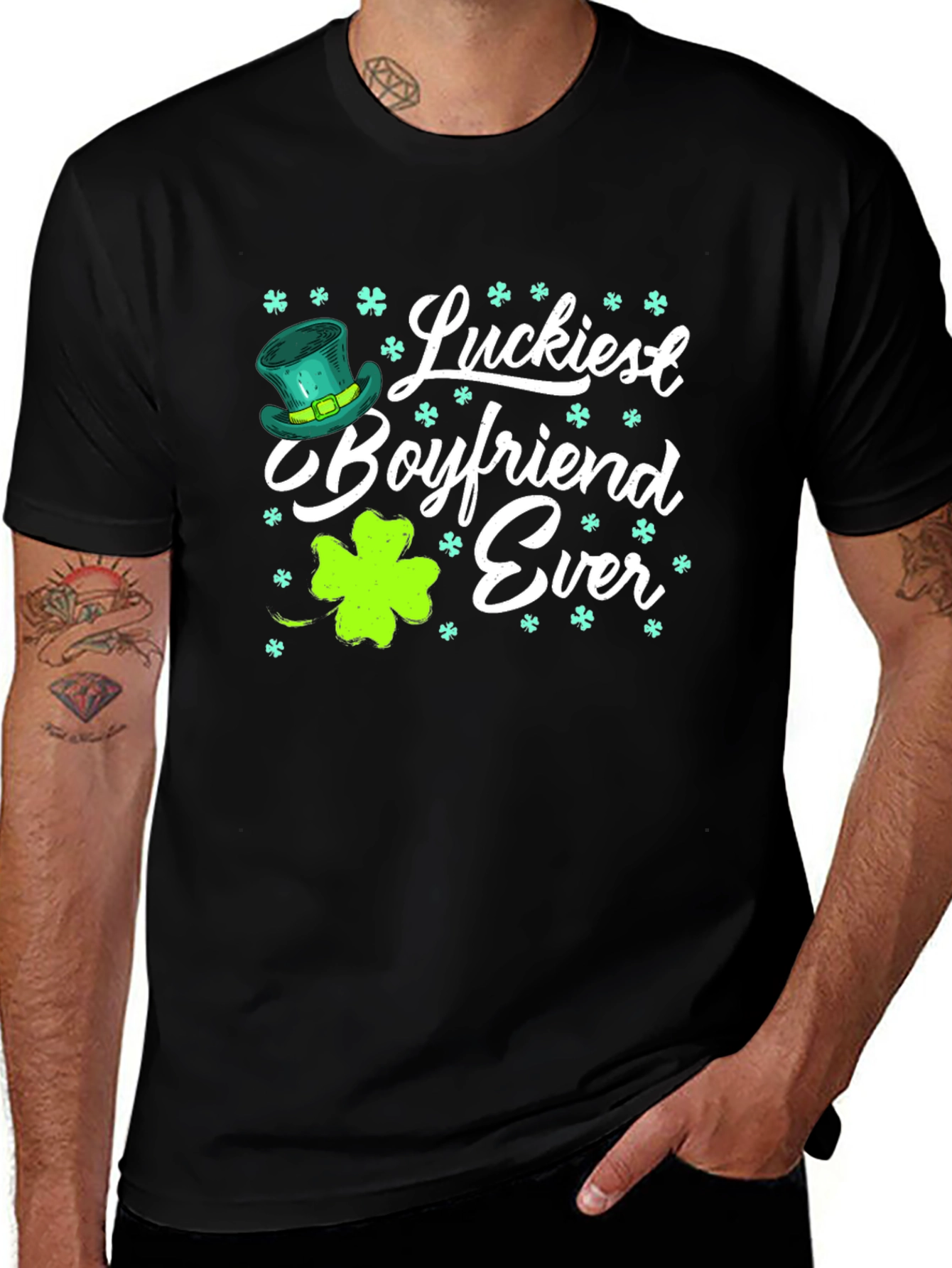 Luckiest Boyfriend Ever St. Patricks Day T-Shirt
