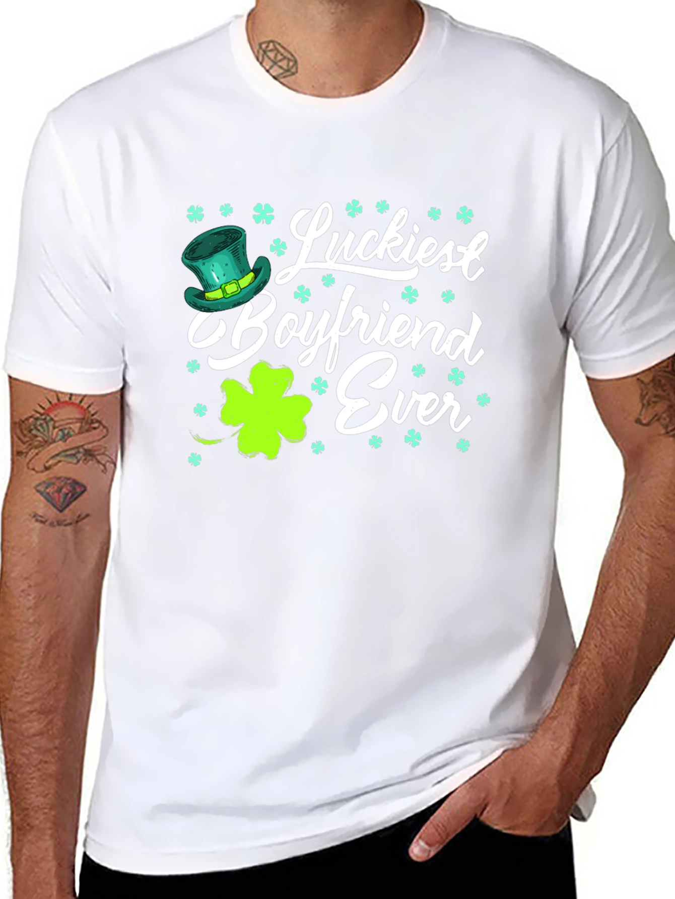 Luckiest Boyfriend Ever St. Patricks Day T-Shirt