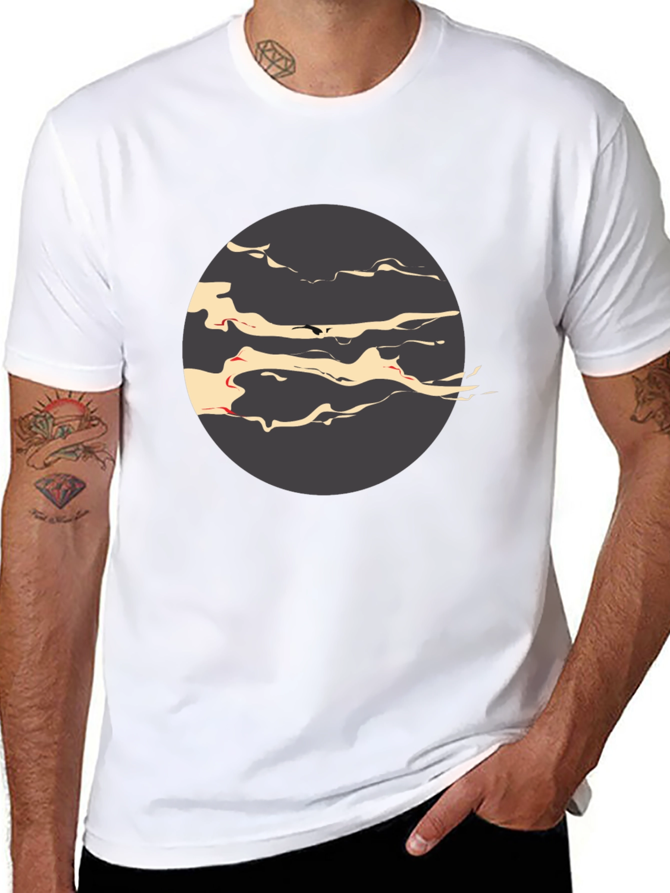 Abstract Circle Graphic Tee