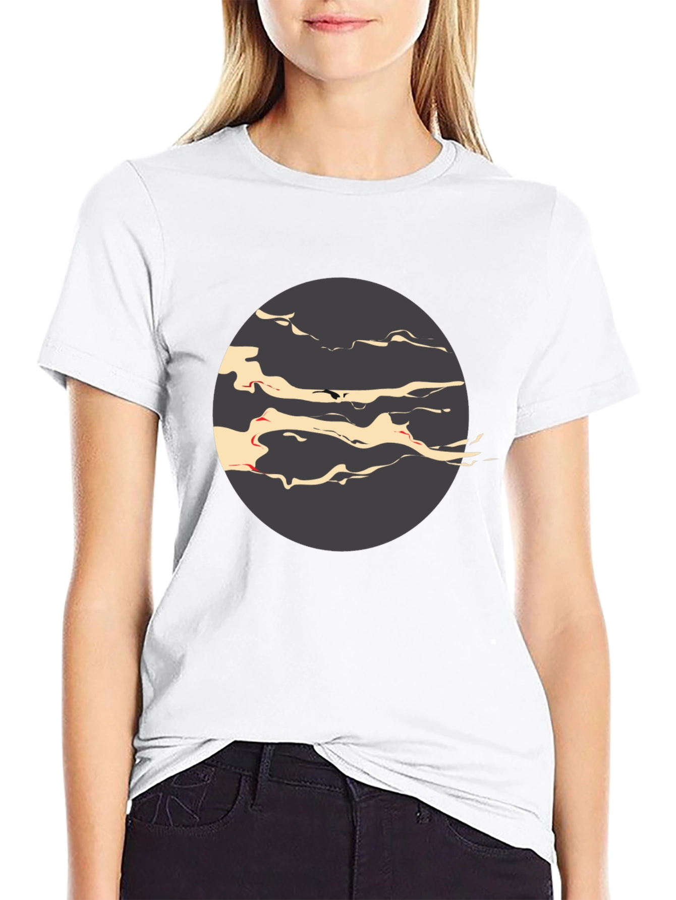 Abstract Circle Graphic Tee