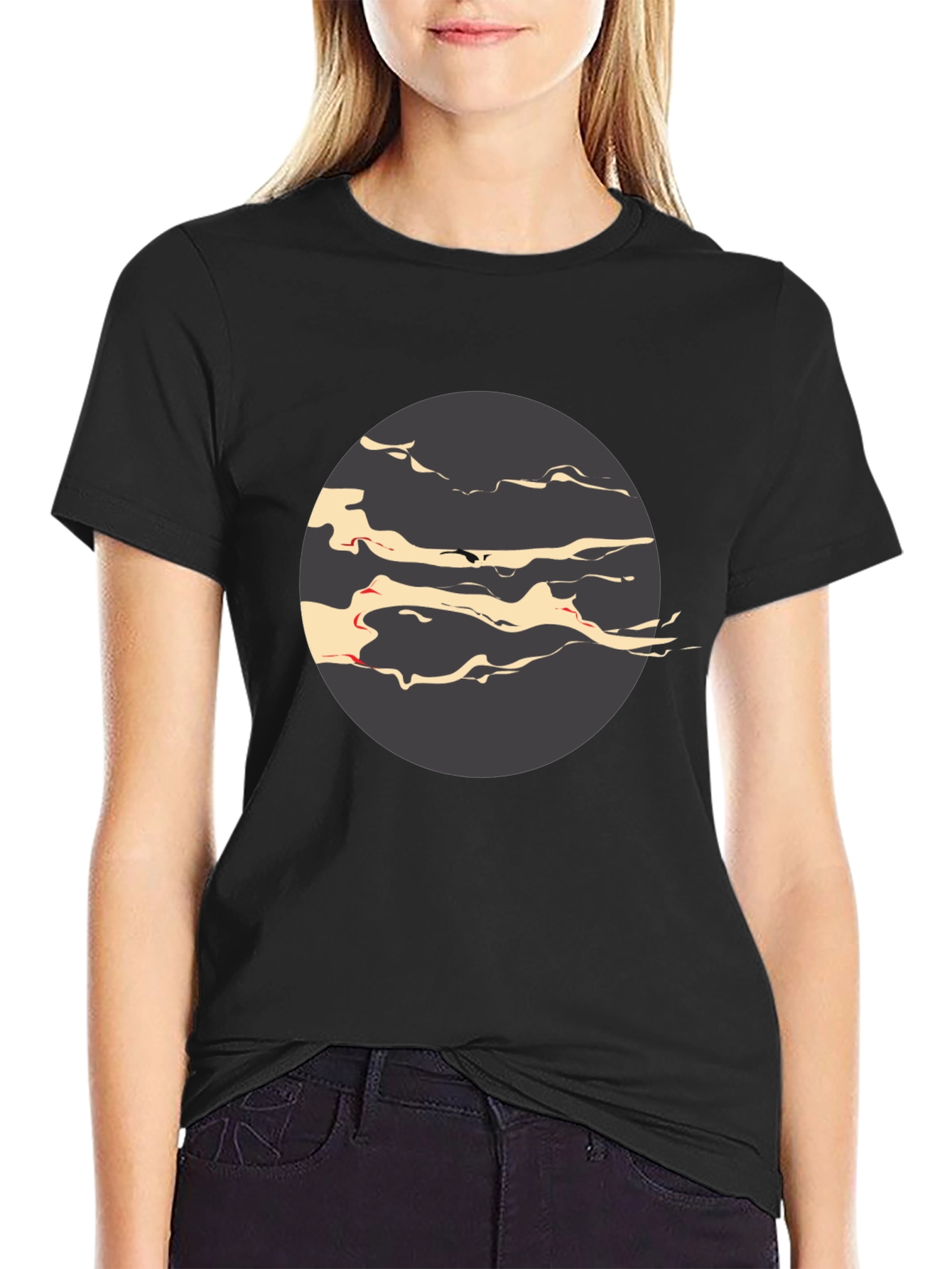 Abstract Circle Graphic Tee