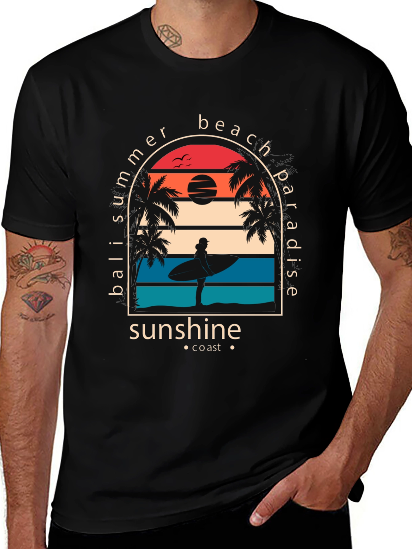 Bali Summer Beach Paradise Graphic Tee