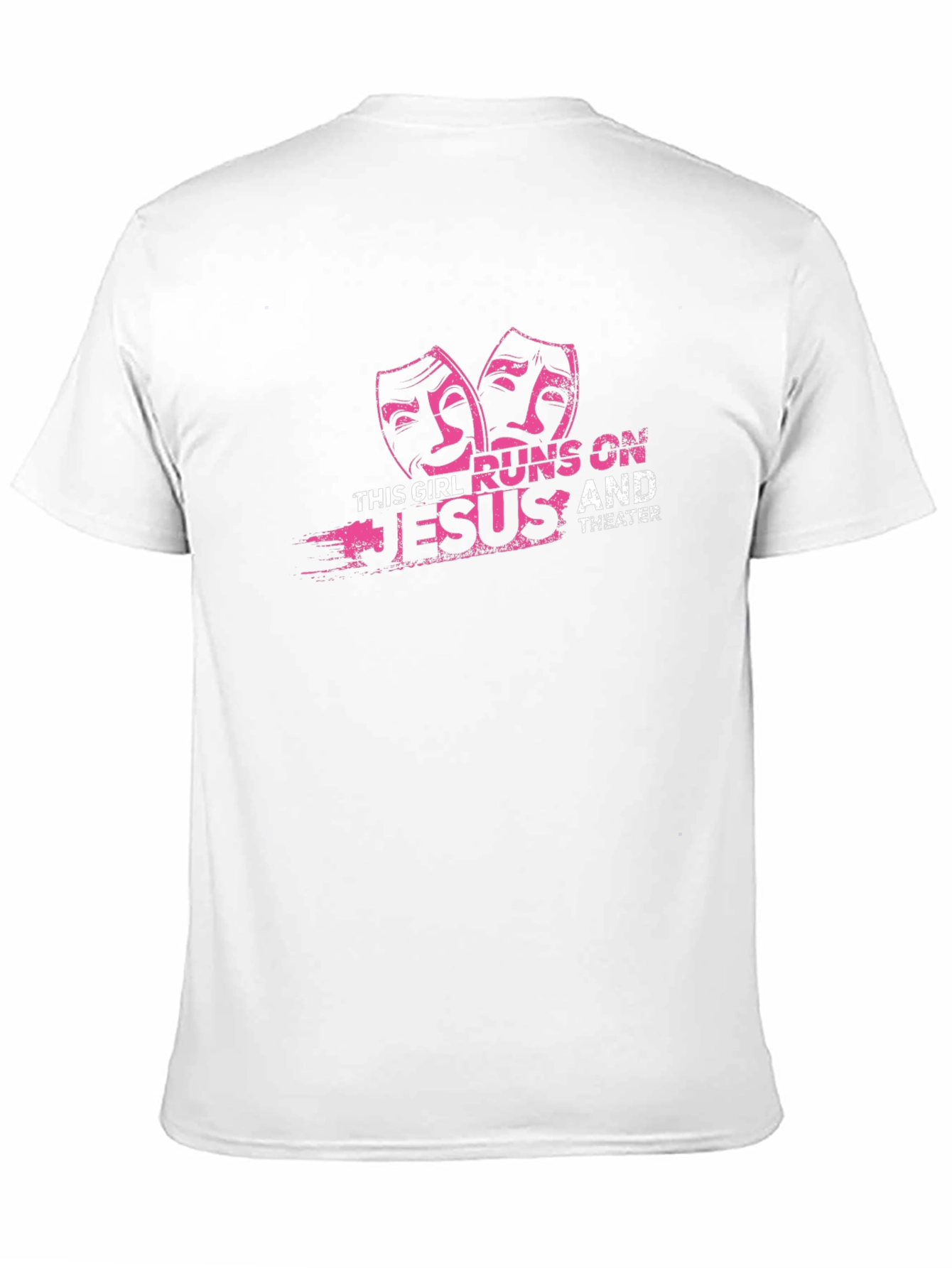 Runs on Jesus and Theater - Graphic T-Shirt