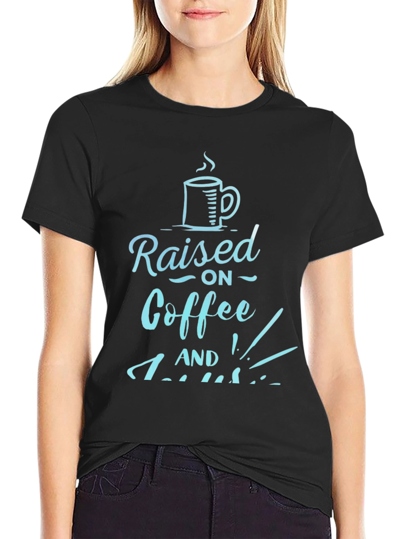 Coffee Lover Graphic Tee - Raised on Coffee and...
