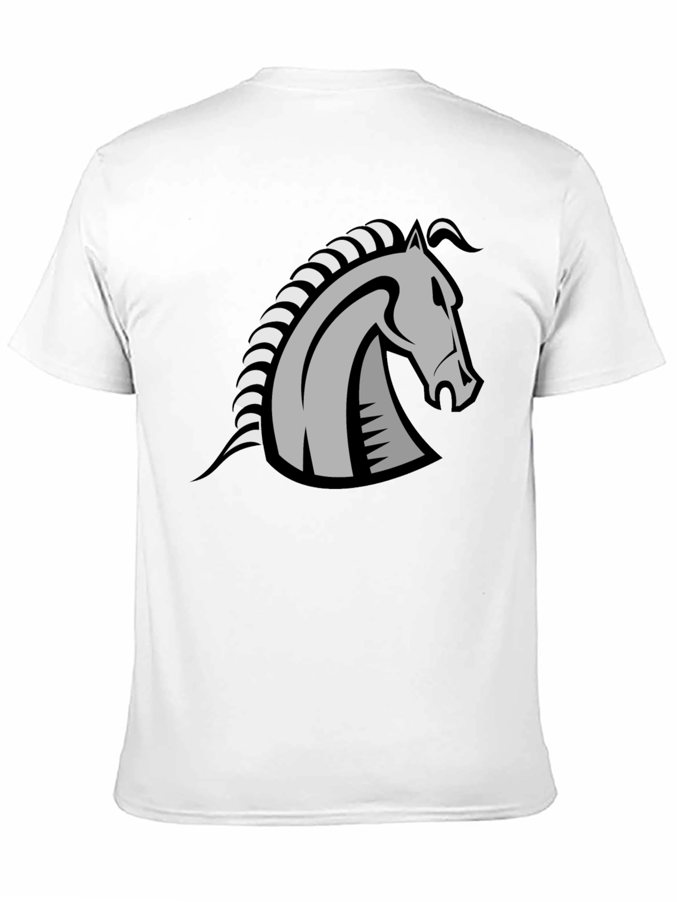 Knight Horse Graphic Tee - Stylish Black T-Shirt