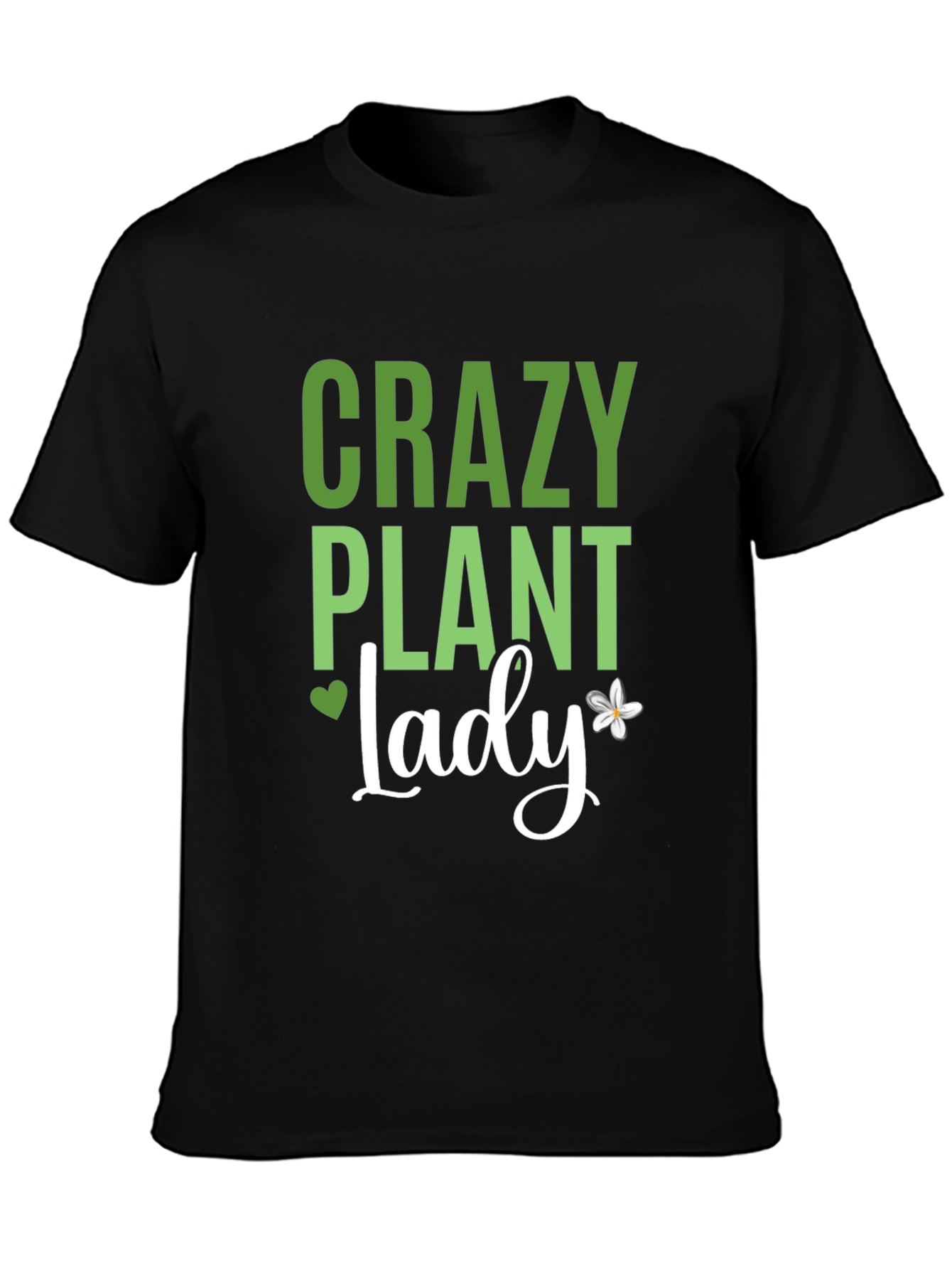 Crazy Plant Lady Graphic Tee - Black