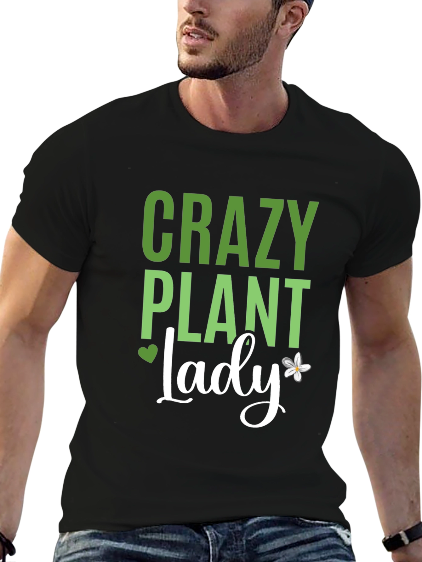 Crazy Plant Lady Graphic Tee - Black
