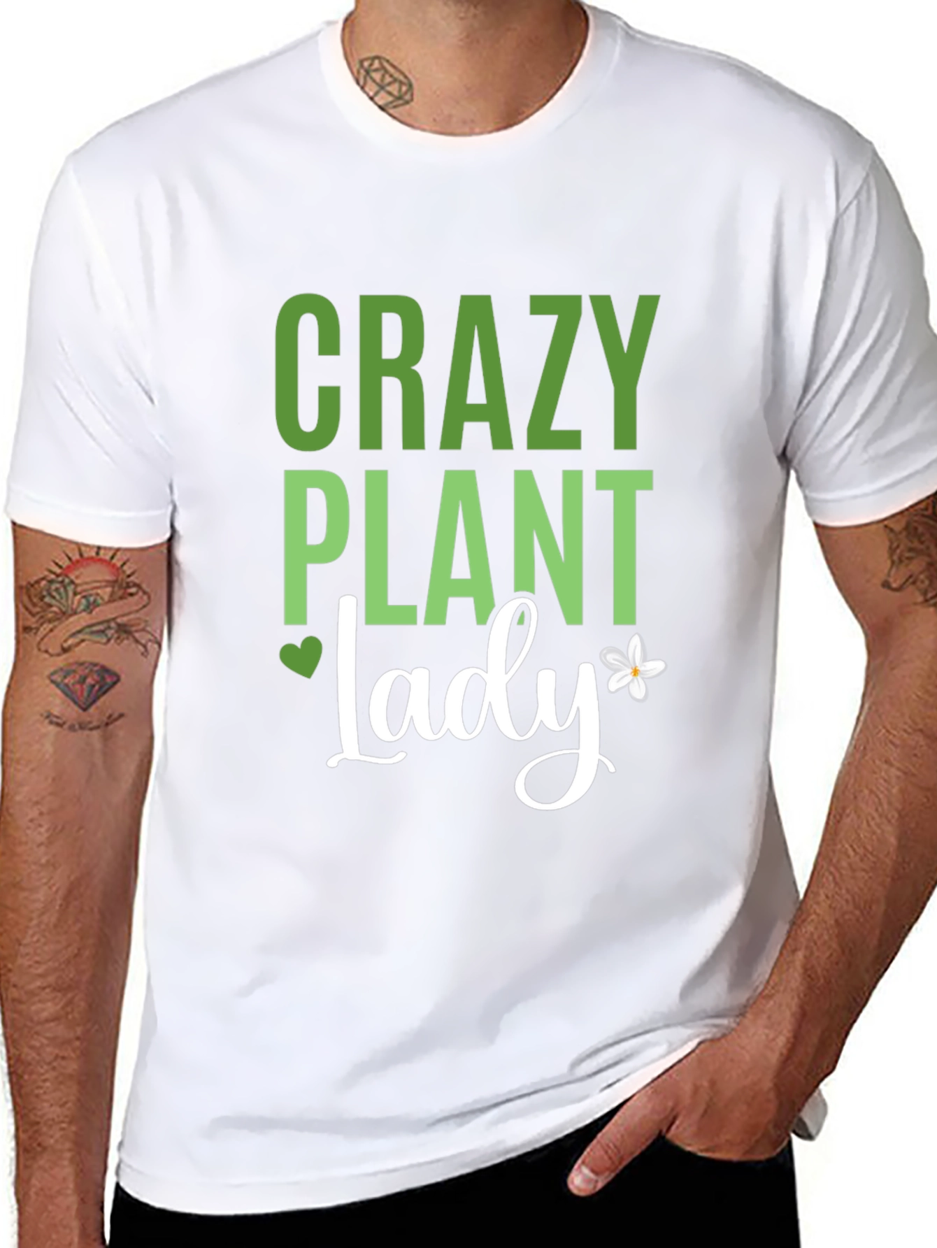 Crazy Plant Lady Graphic Tee - Black