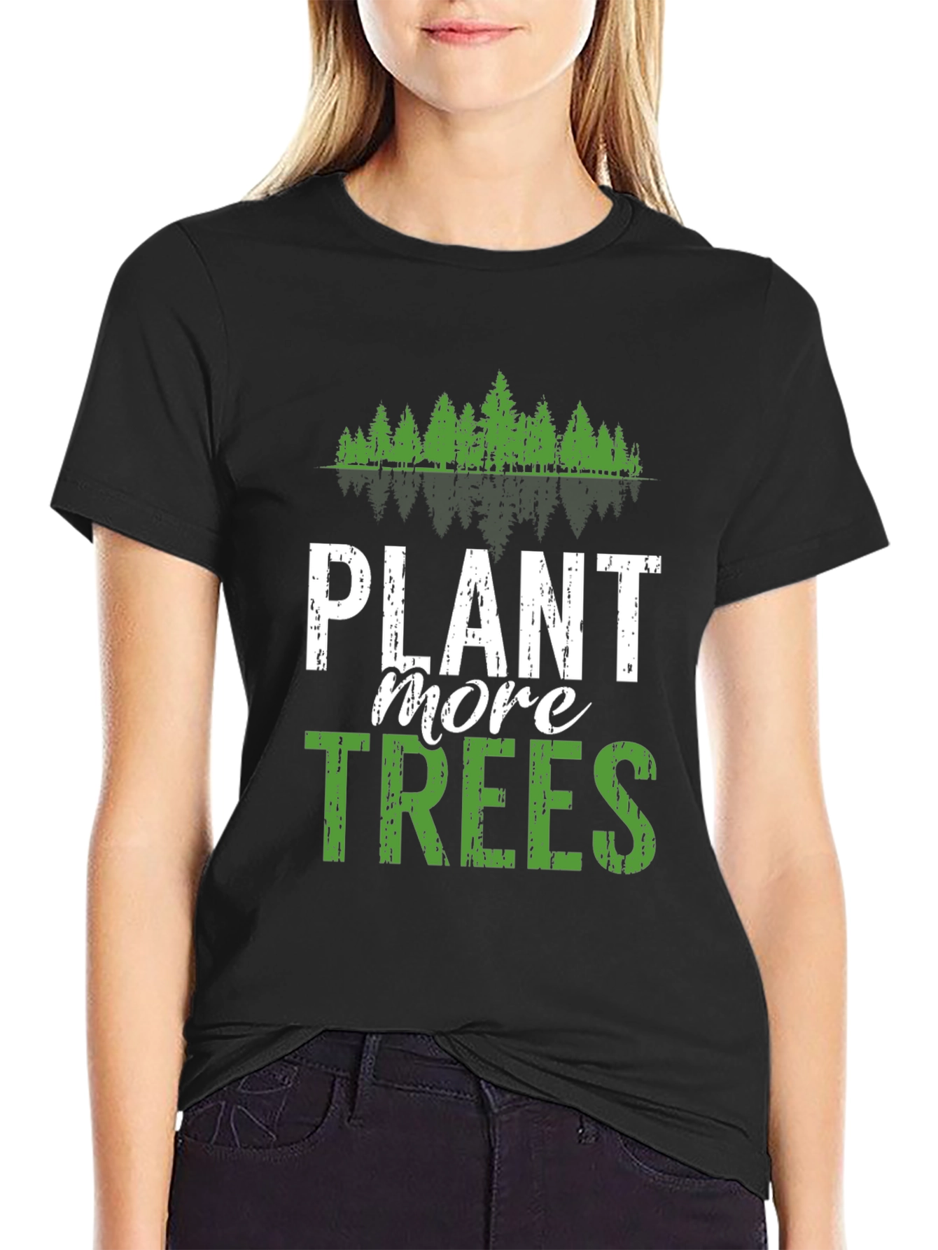 Plant More Trees Graphic Tee - Eco-Friendly Design