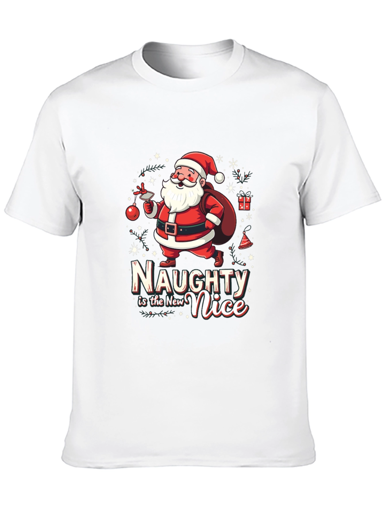 Naughty is the New Nice Santa T-Shirt