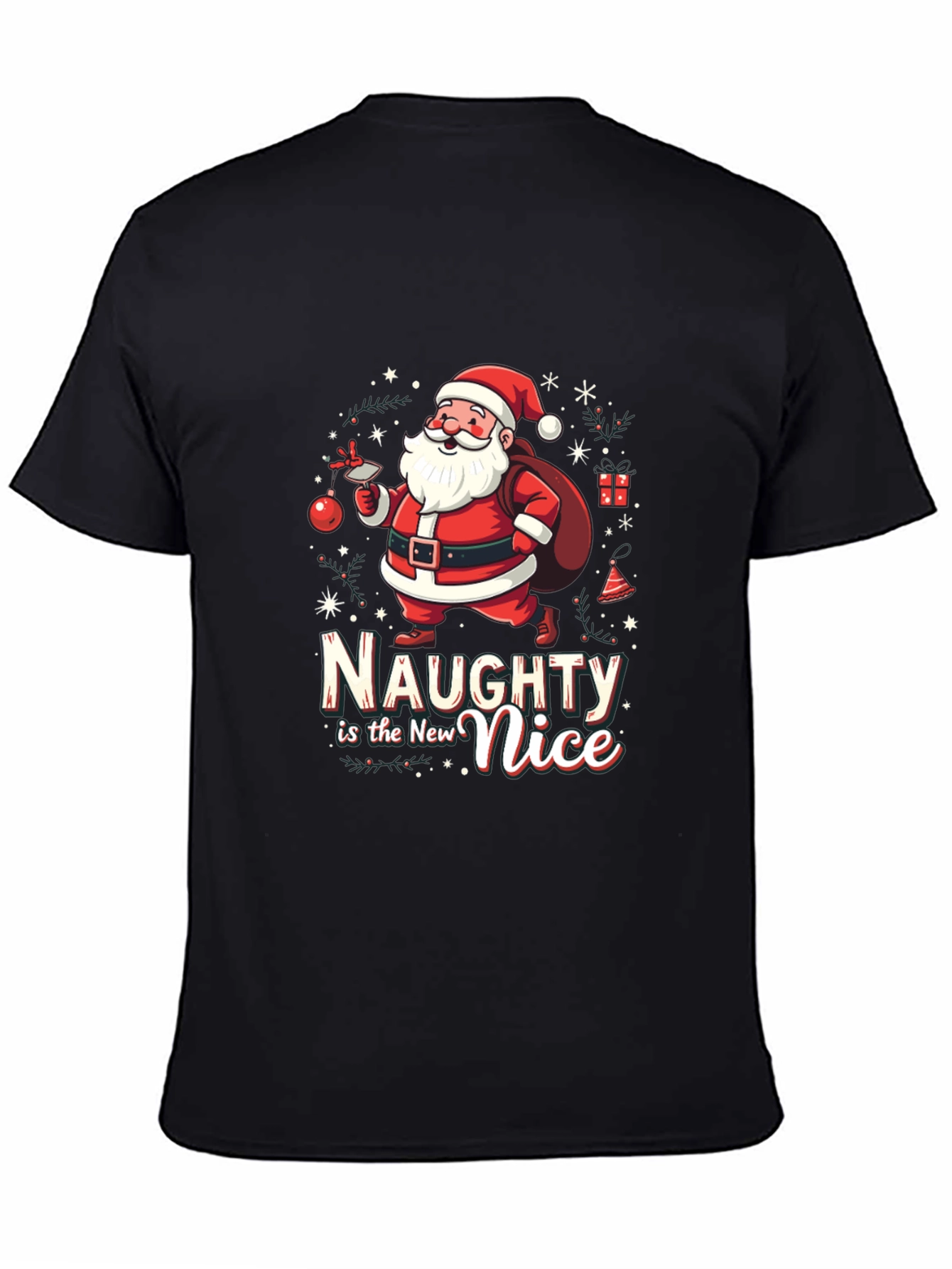 Naughty is the New Nice Santa T-Shirt