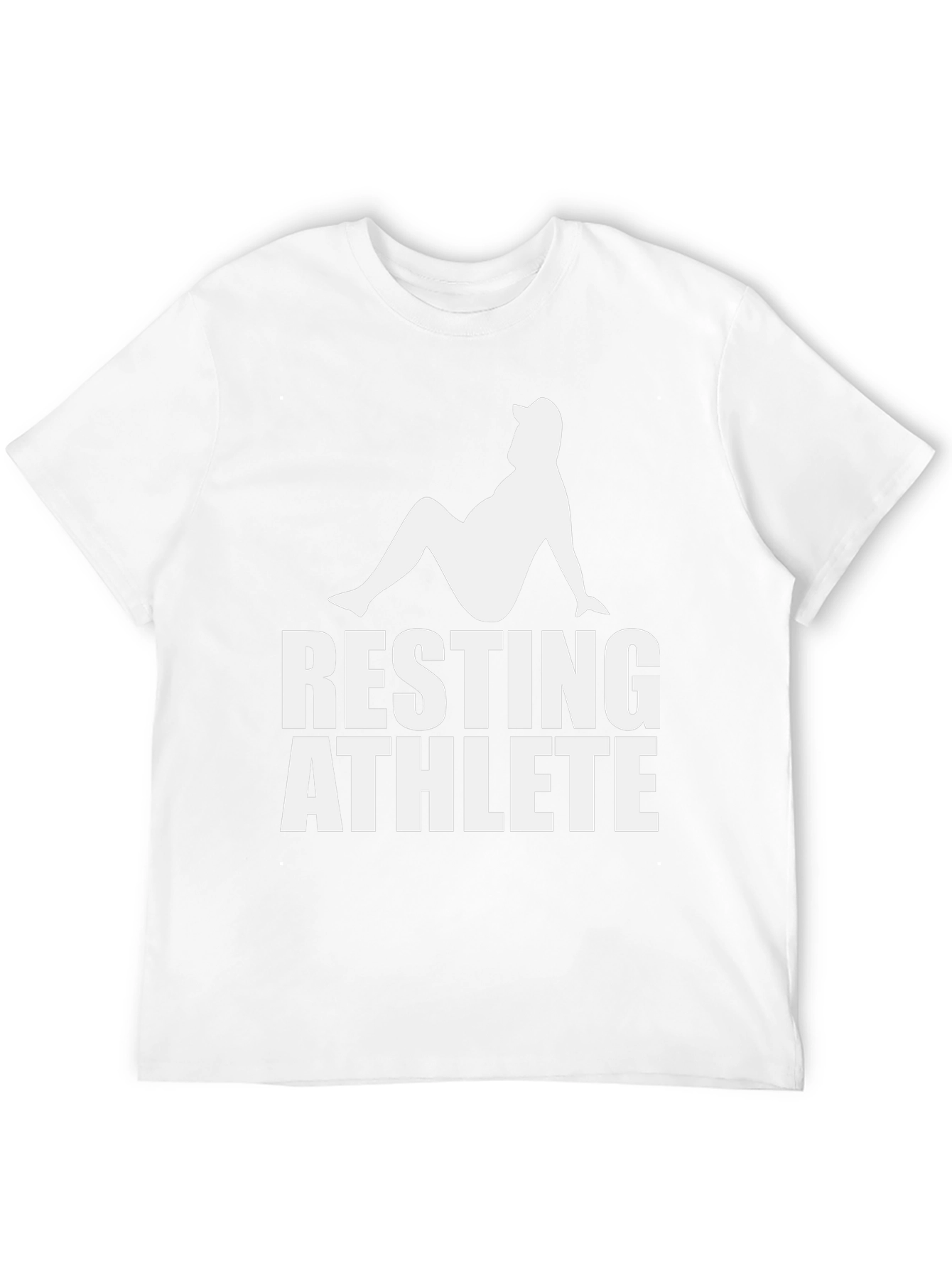 Resting Athlete Graphic Tee - Funny Relaxed Fit Shirt