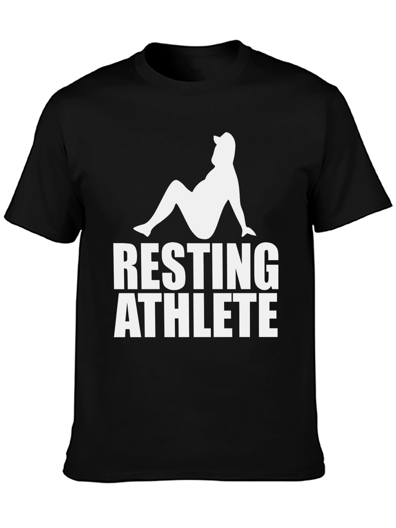 Resting Athlete Graphic Tee - Funny Relaxed Fit Shirt