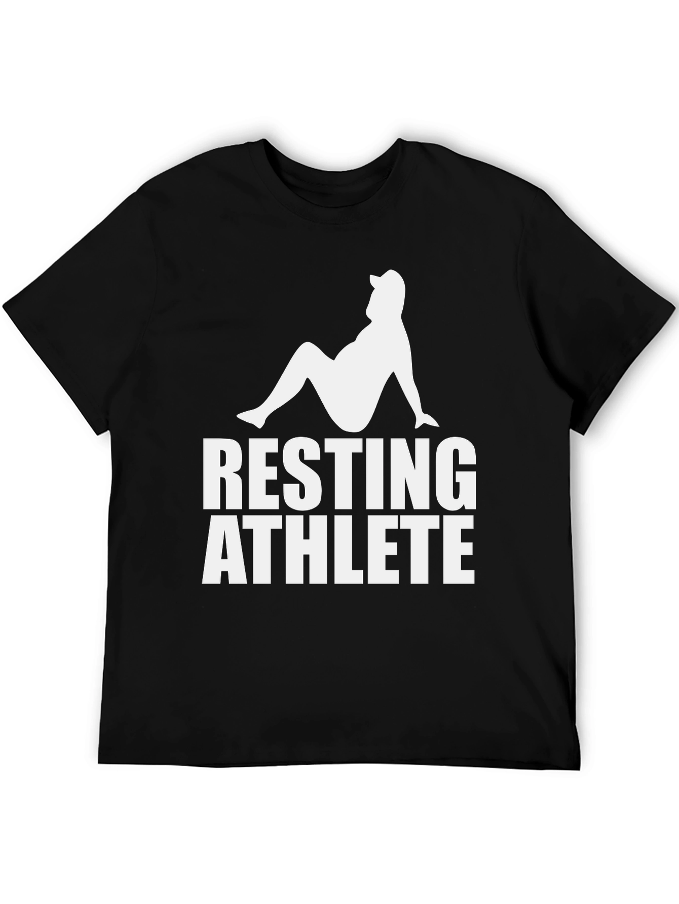 Resting Athlete Graphic Tee - Funny Relaxed Fit Shirt