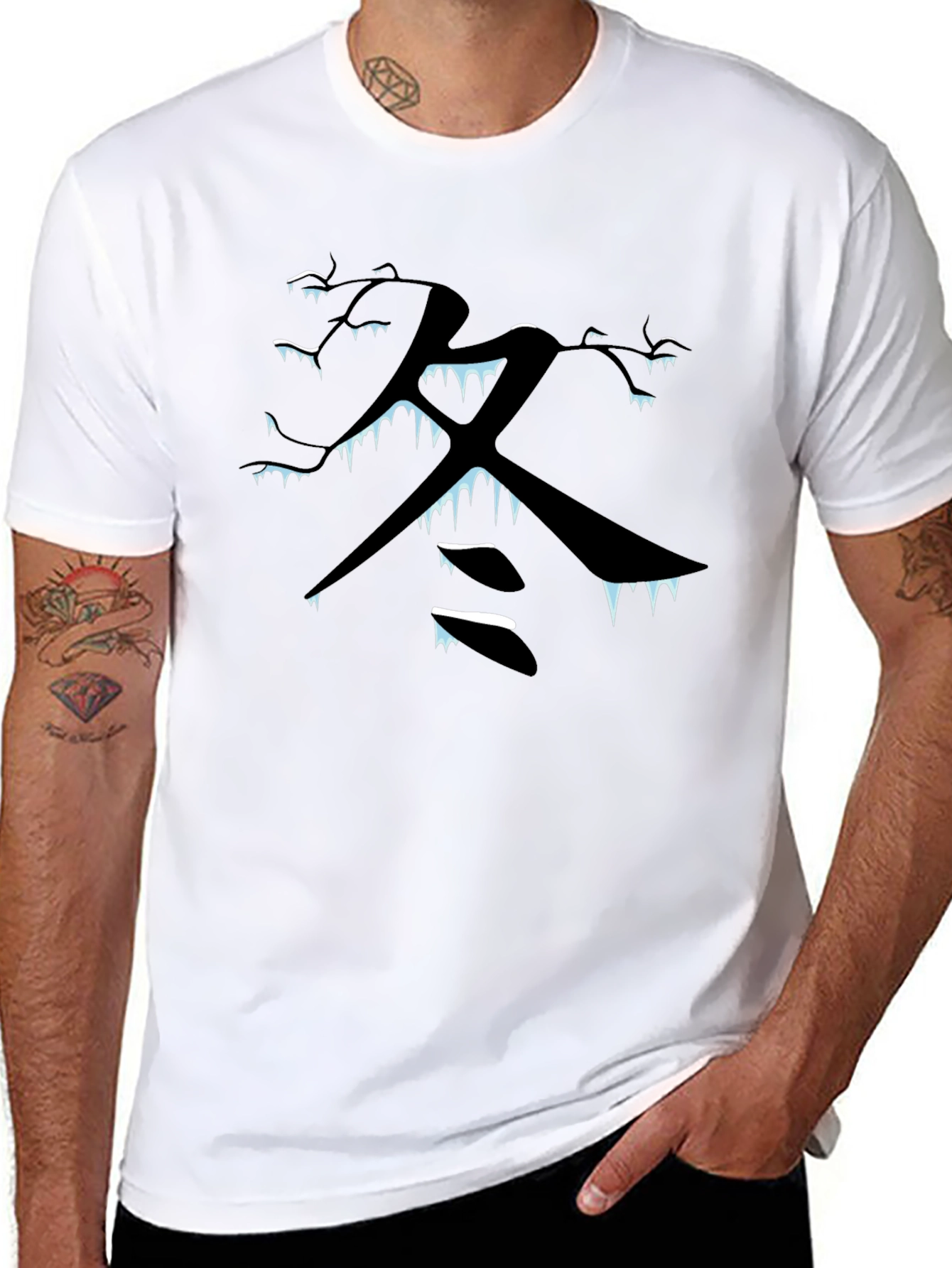 Winter Kanji T-Shirt - Unique Japanese Style Tee