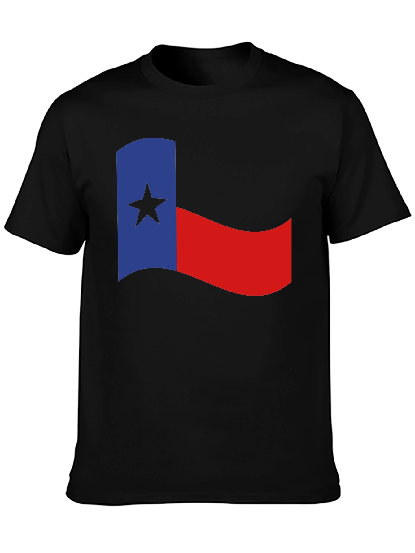 Texas Flag Graphic Black T-Shirt