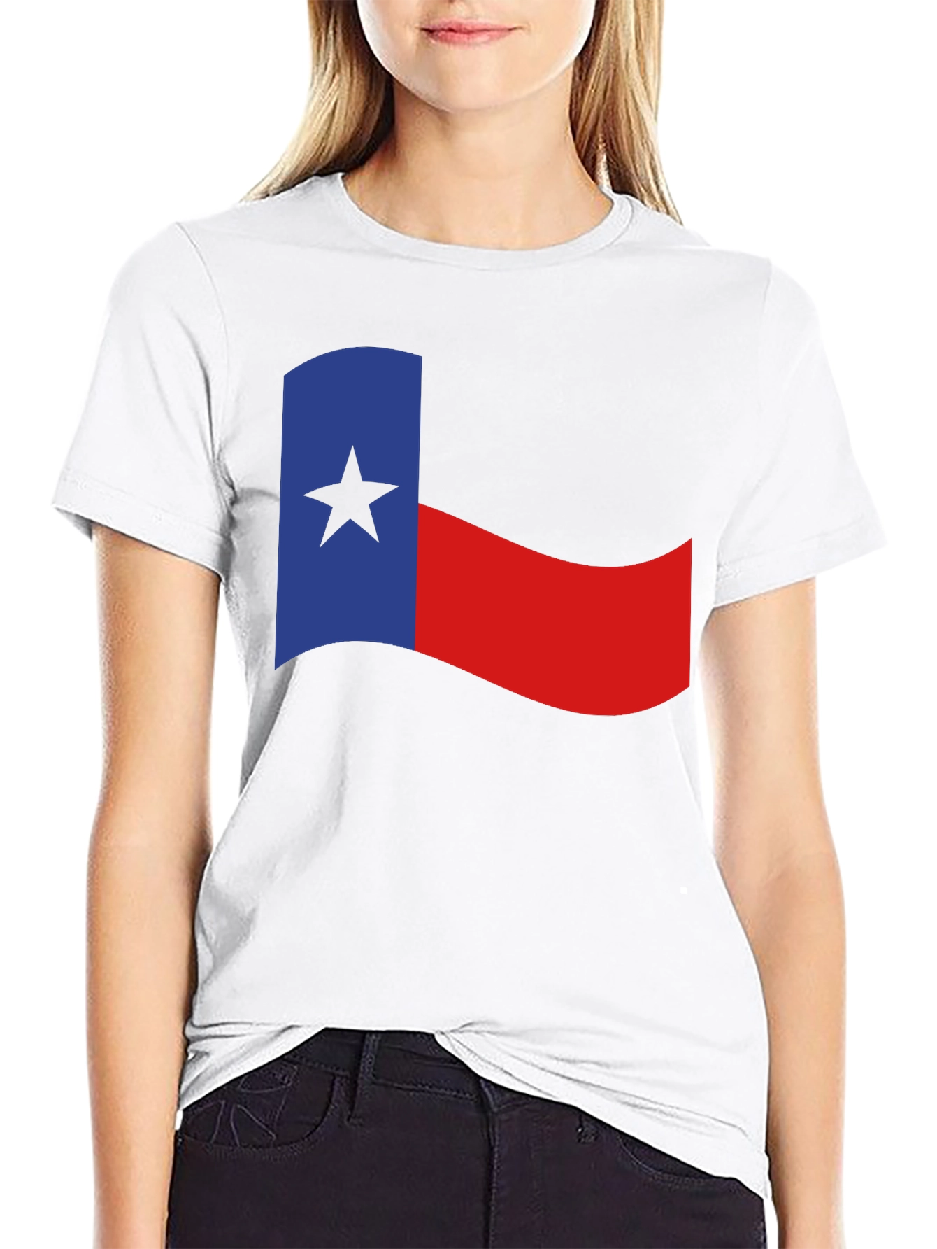 Texas Flag Graphic Black T-Shirt