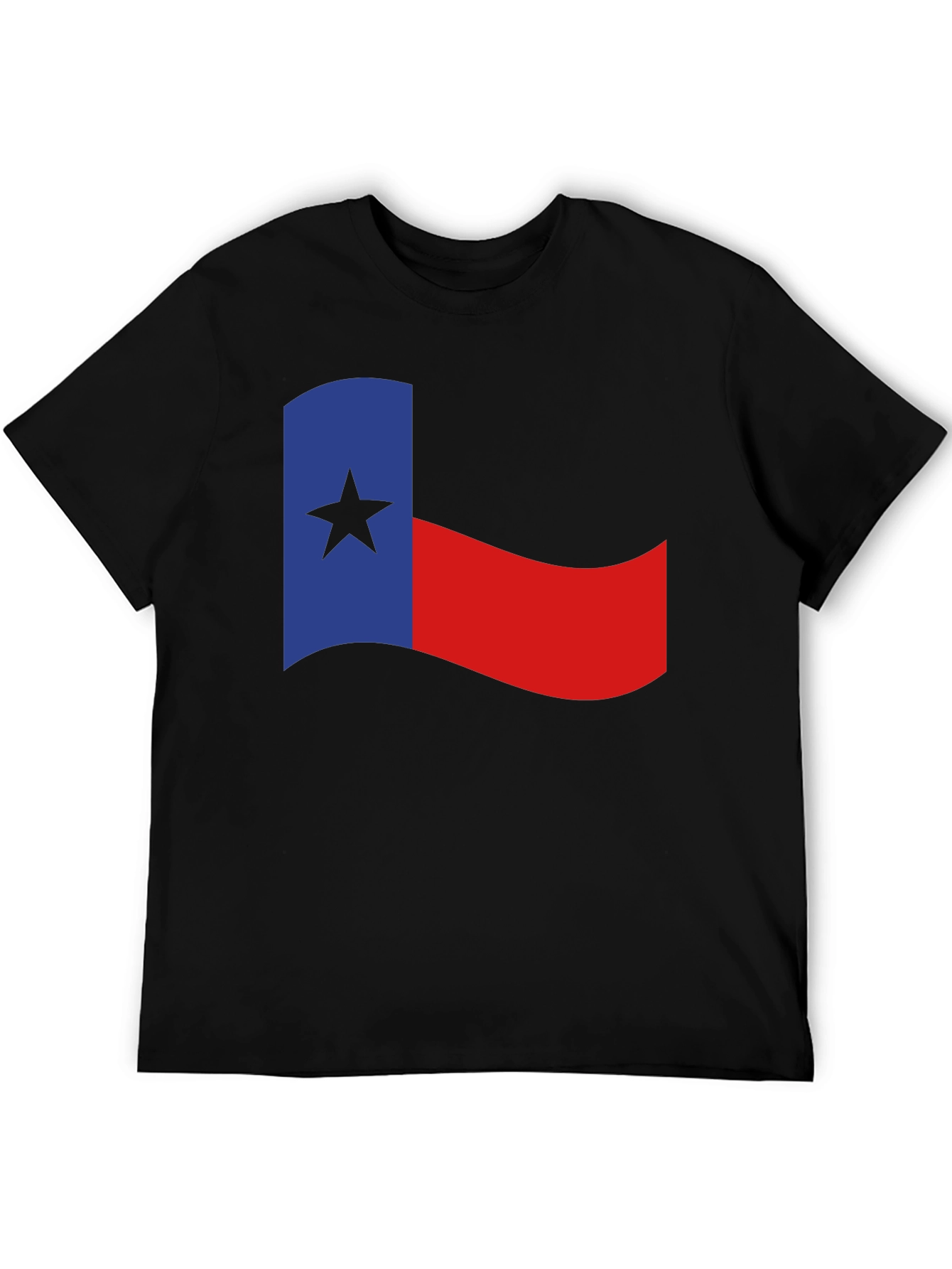 Texas Flag Graphic Black T-Shirt