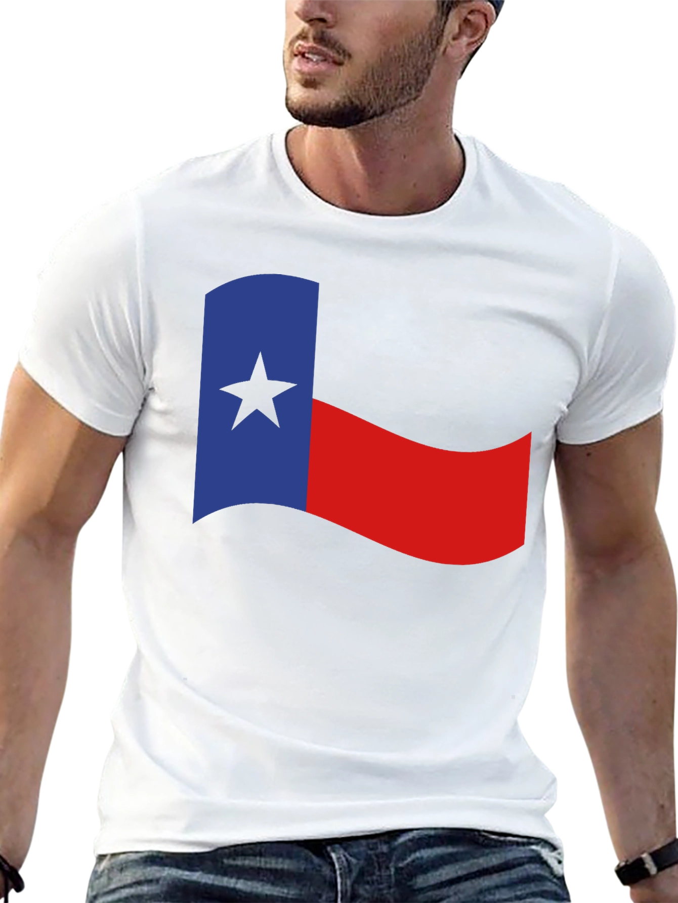 Texas Flag Graphic Black T-Shirt