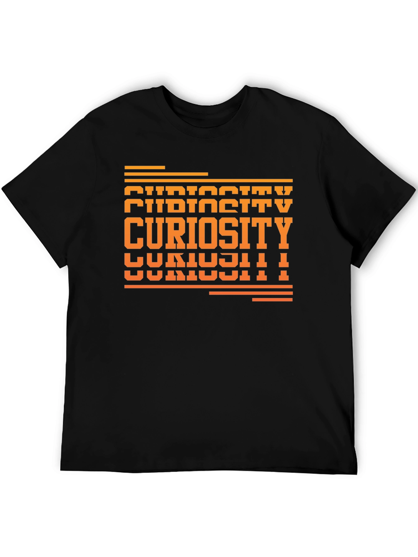 Curiosity Graphic Tee - Unisex Black T-Shirt