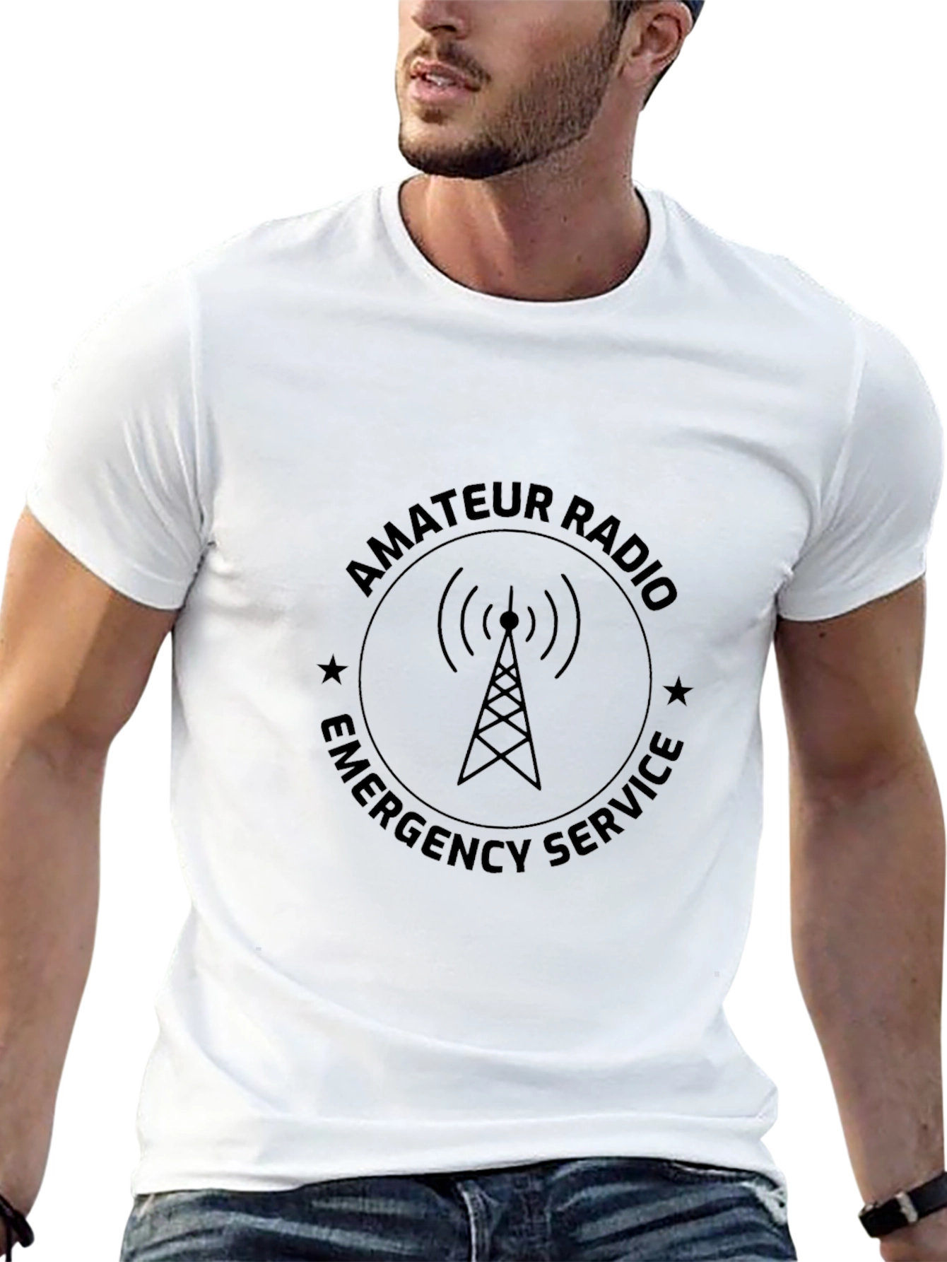 Amateur Radio Emergency Service Black T-Shirt