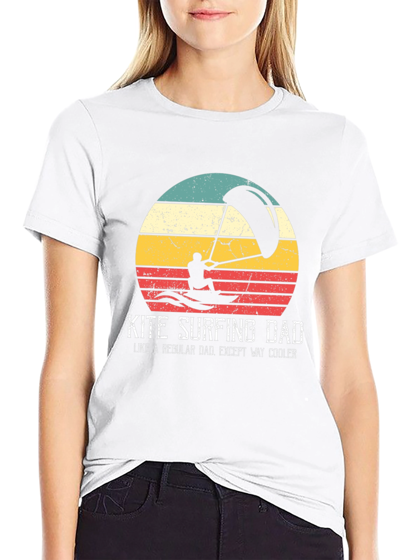 Kite Surfing Dad T-Shirt - Cool Dad Tee
