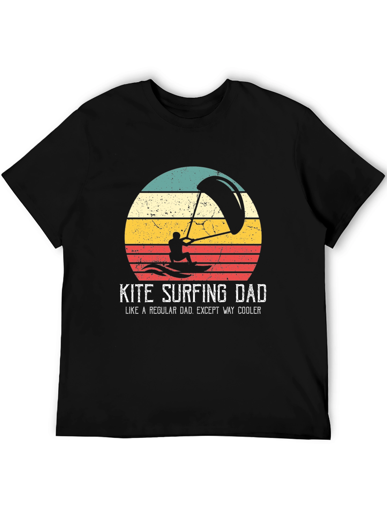 Kite Surfing Dad T-Shirt - Cool Dad Tee
