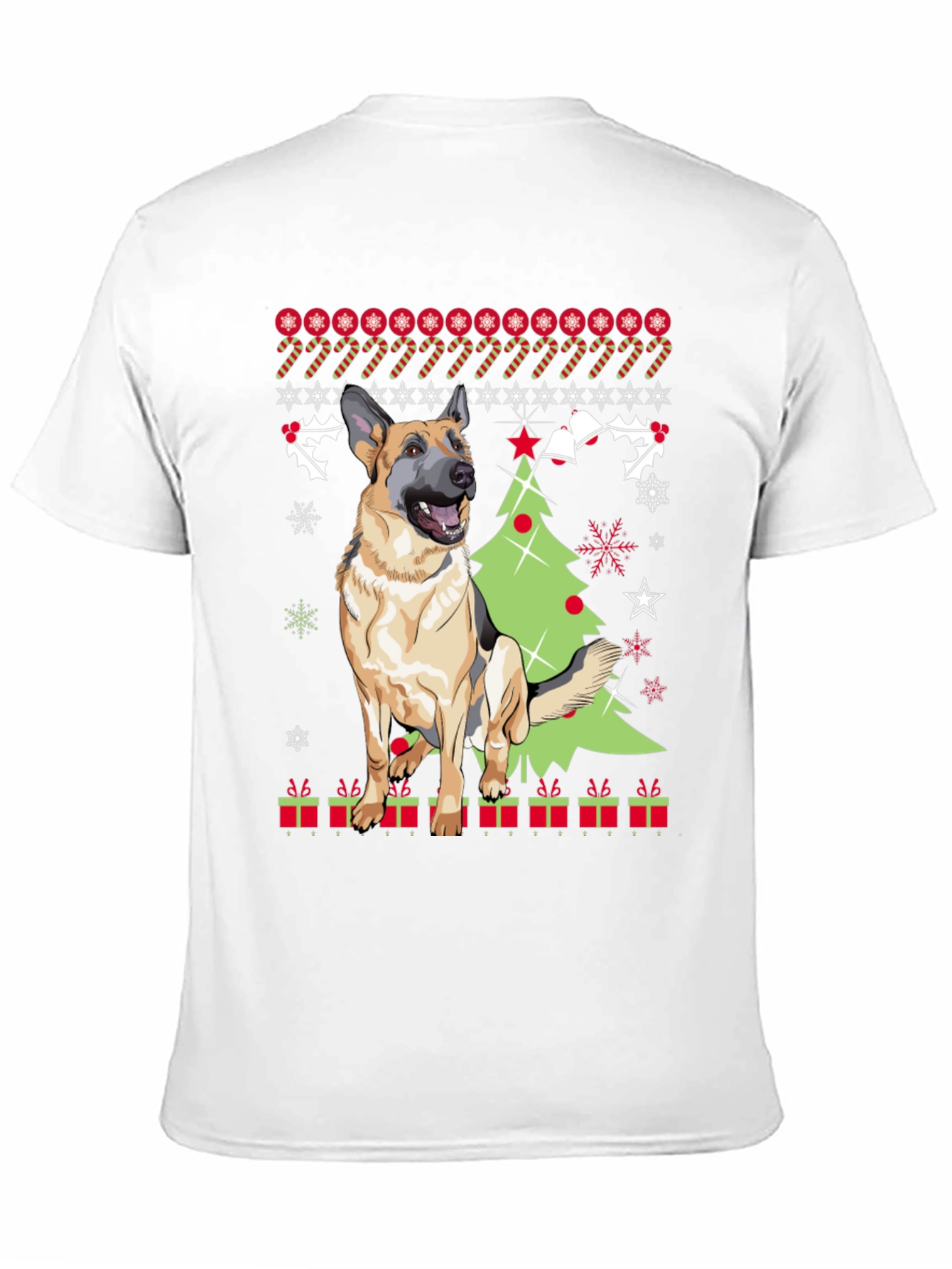 German Shepherd Christmas T-Shirt