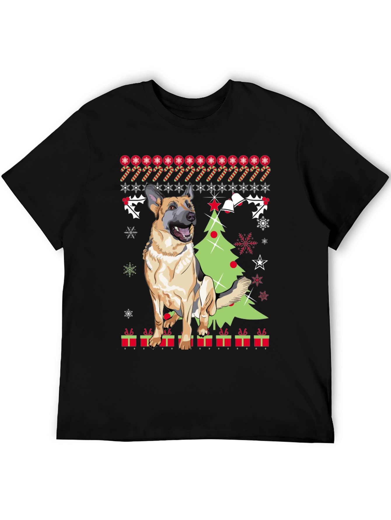 German Shepherd Christmas T-Shirt