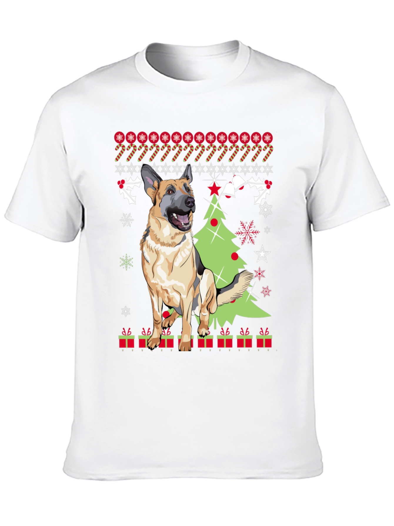 German Shepherd Christmas T-Shirt