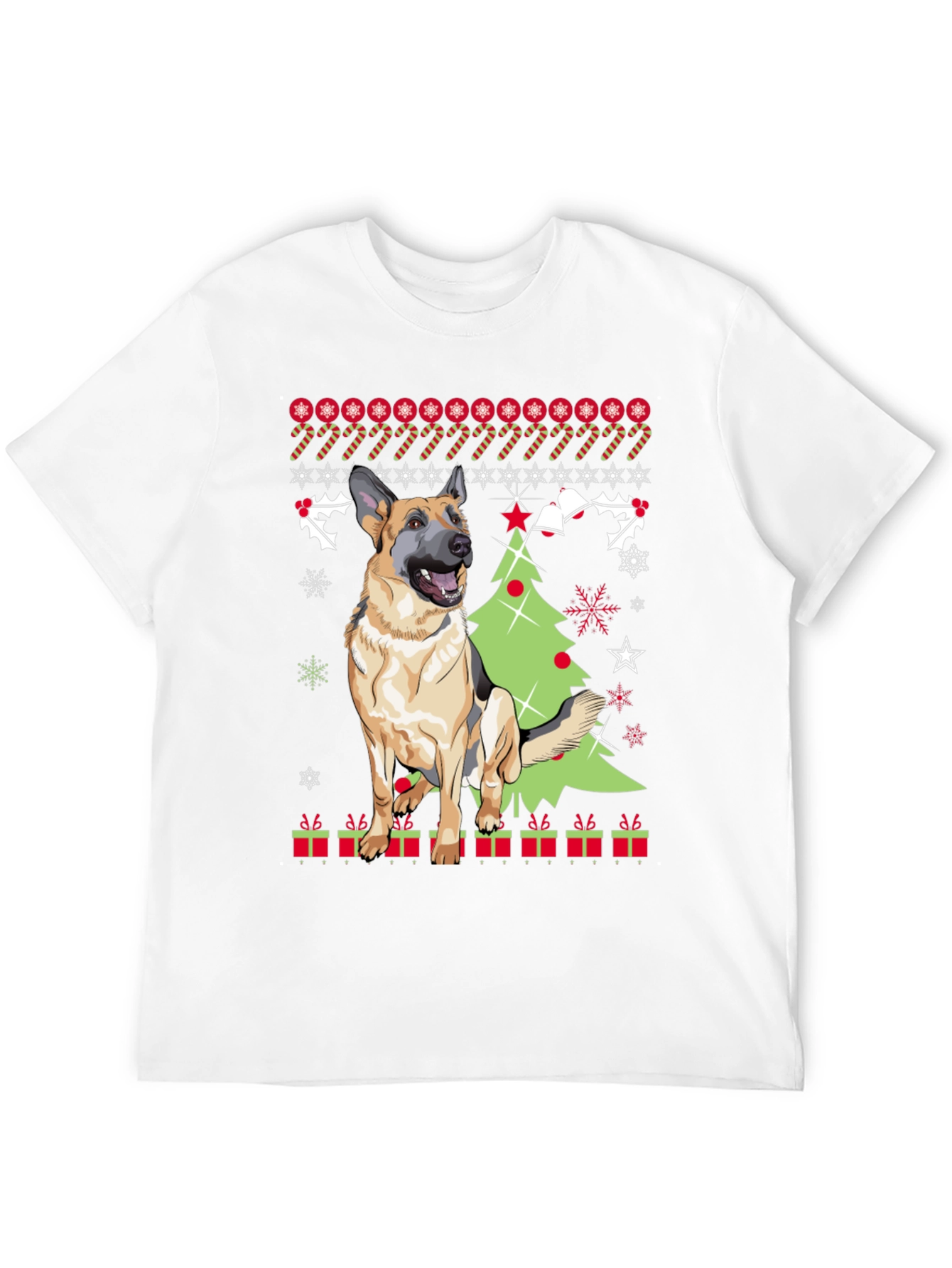 German Shepherd Christmas T-Shirt