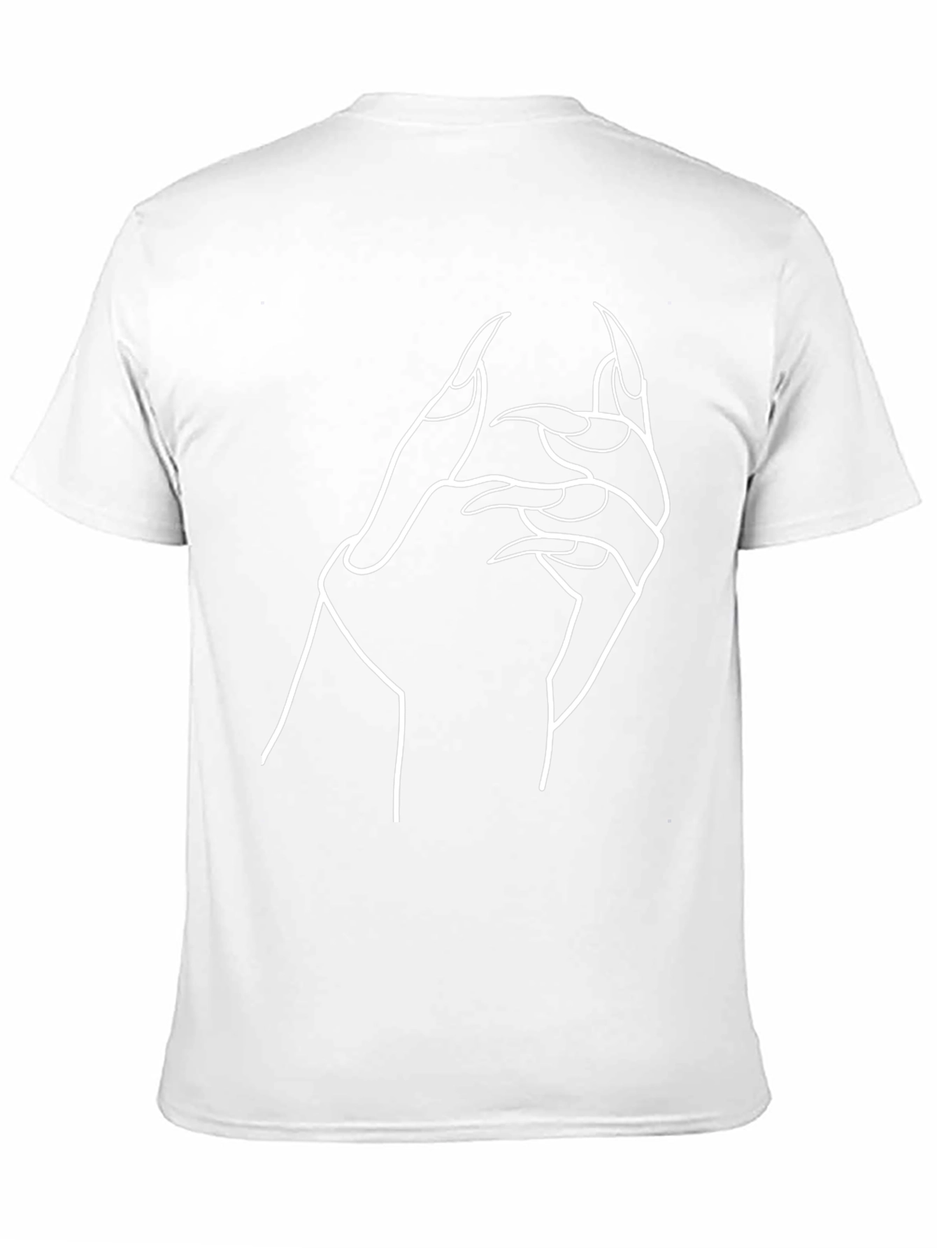 Gothic Hand Graphic Black T-Shirt