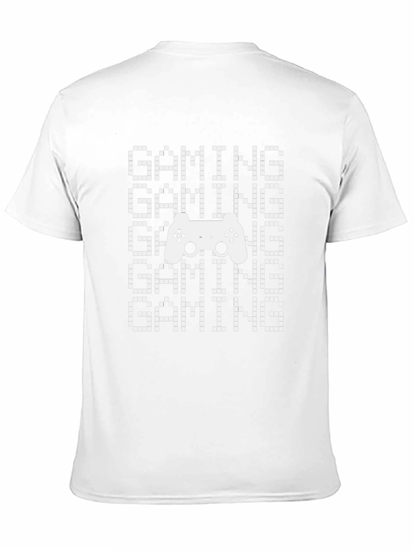 Gaming Controller Pixel Art Black T-Shirt