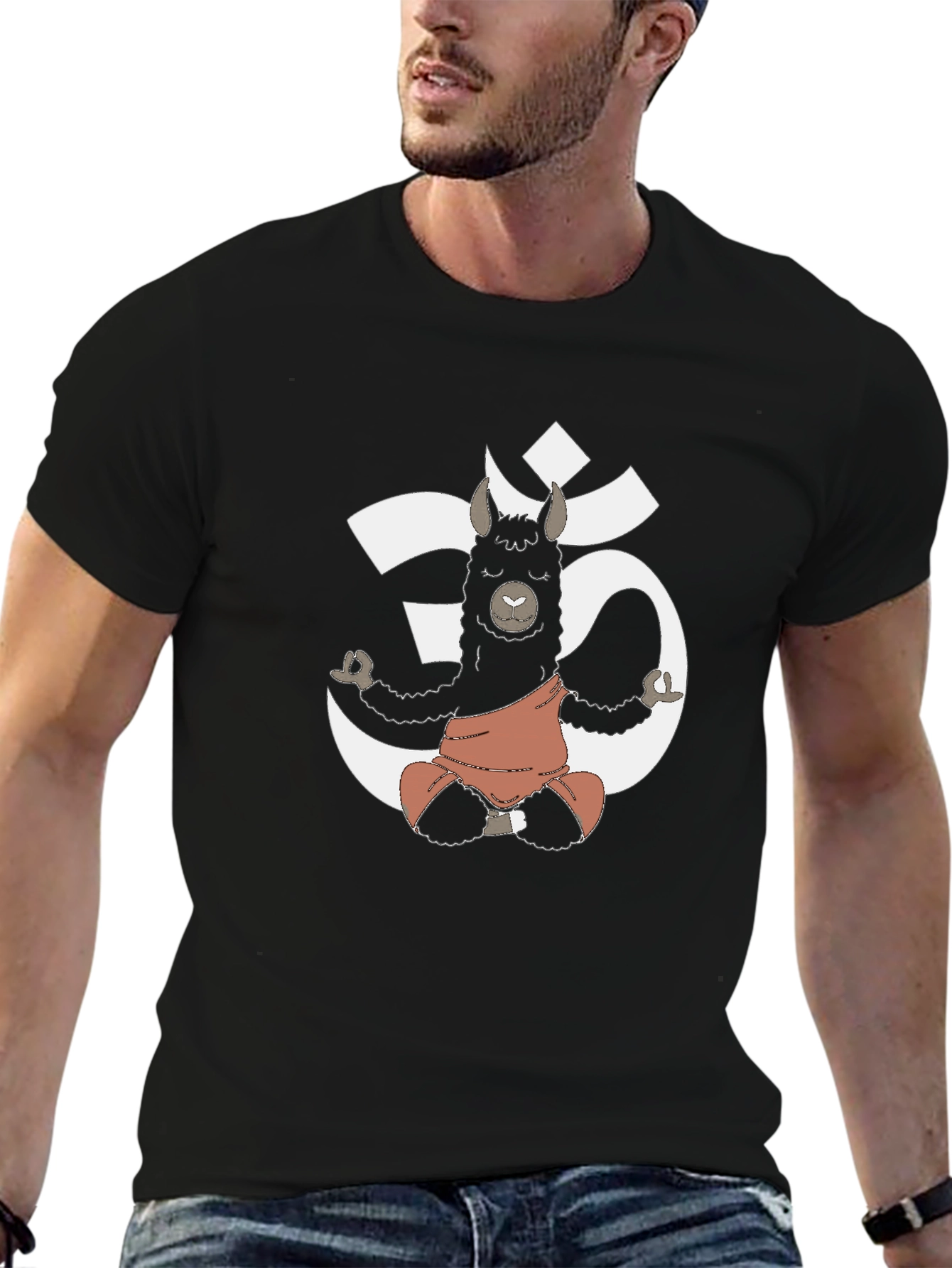 Yoga Llama Graphic Tee - Zen Animal Shirt