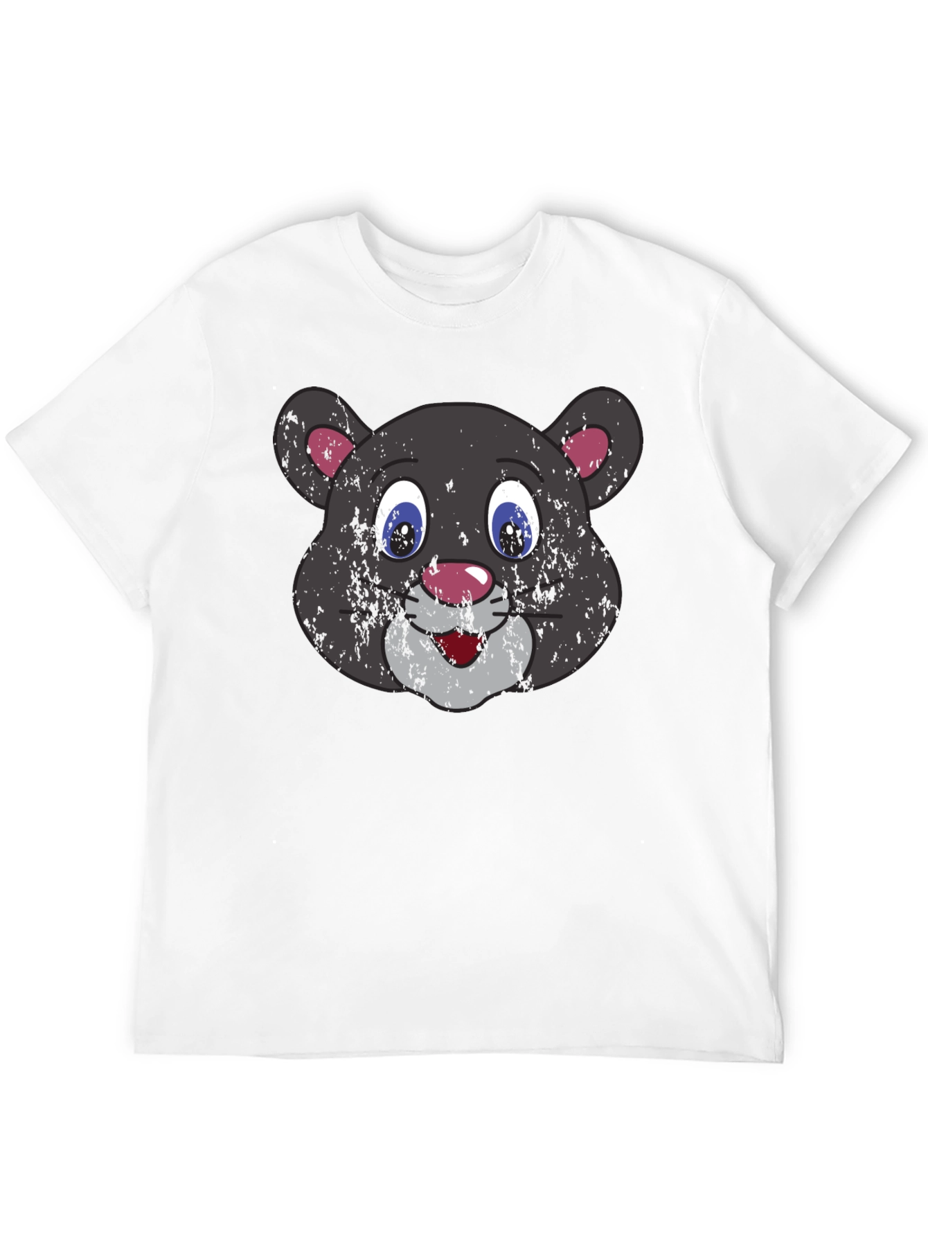 Cartoon Panther Graphic T-Shirt
