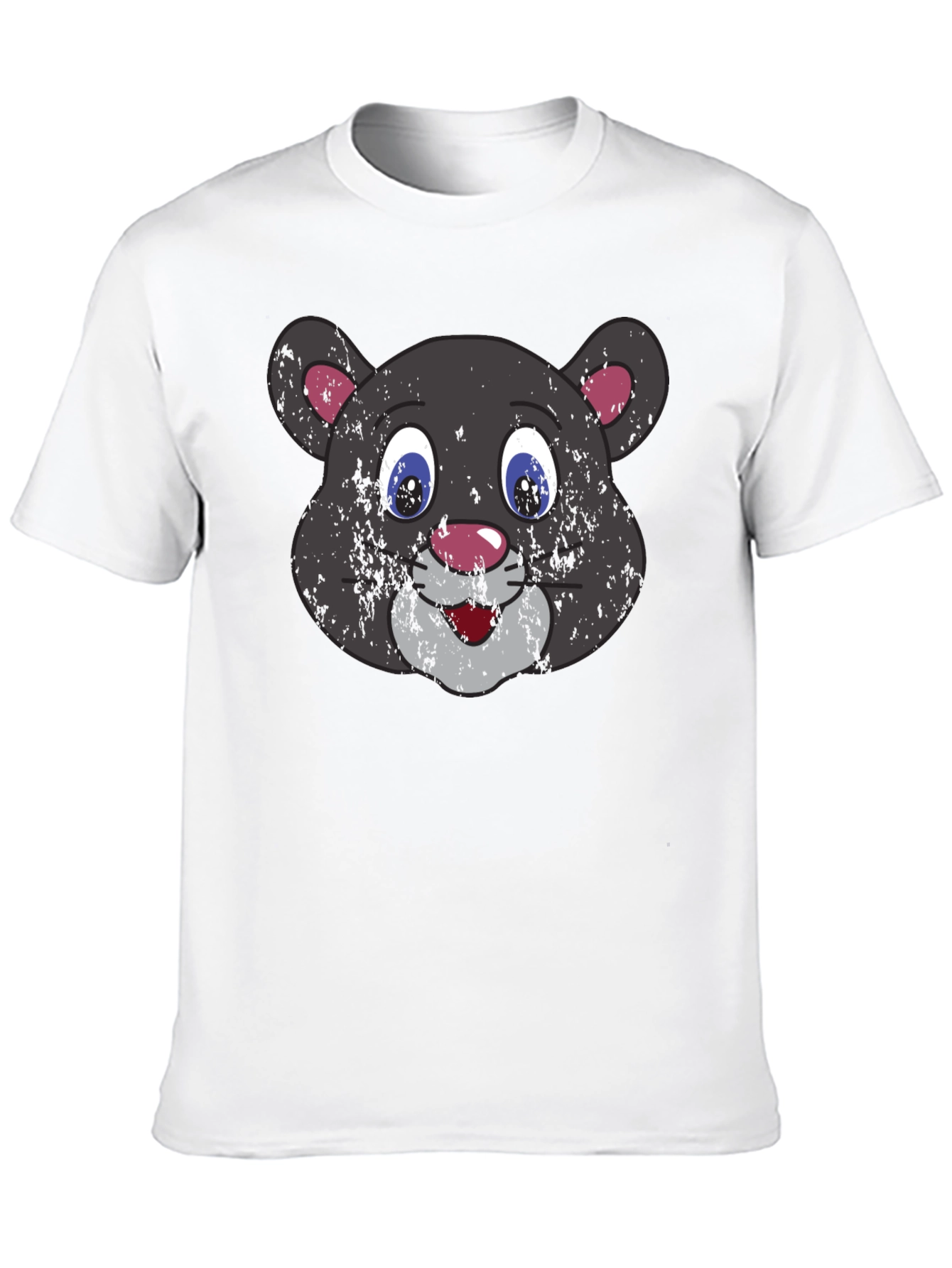 Cartoon Panther Graphic T-Shirt