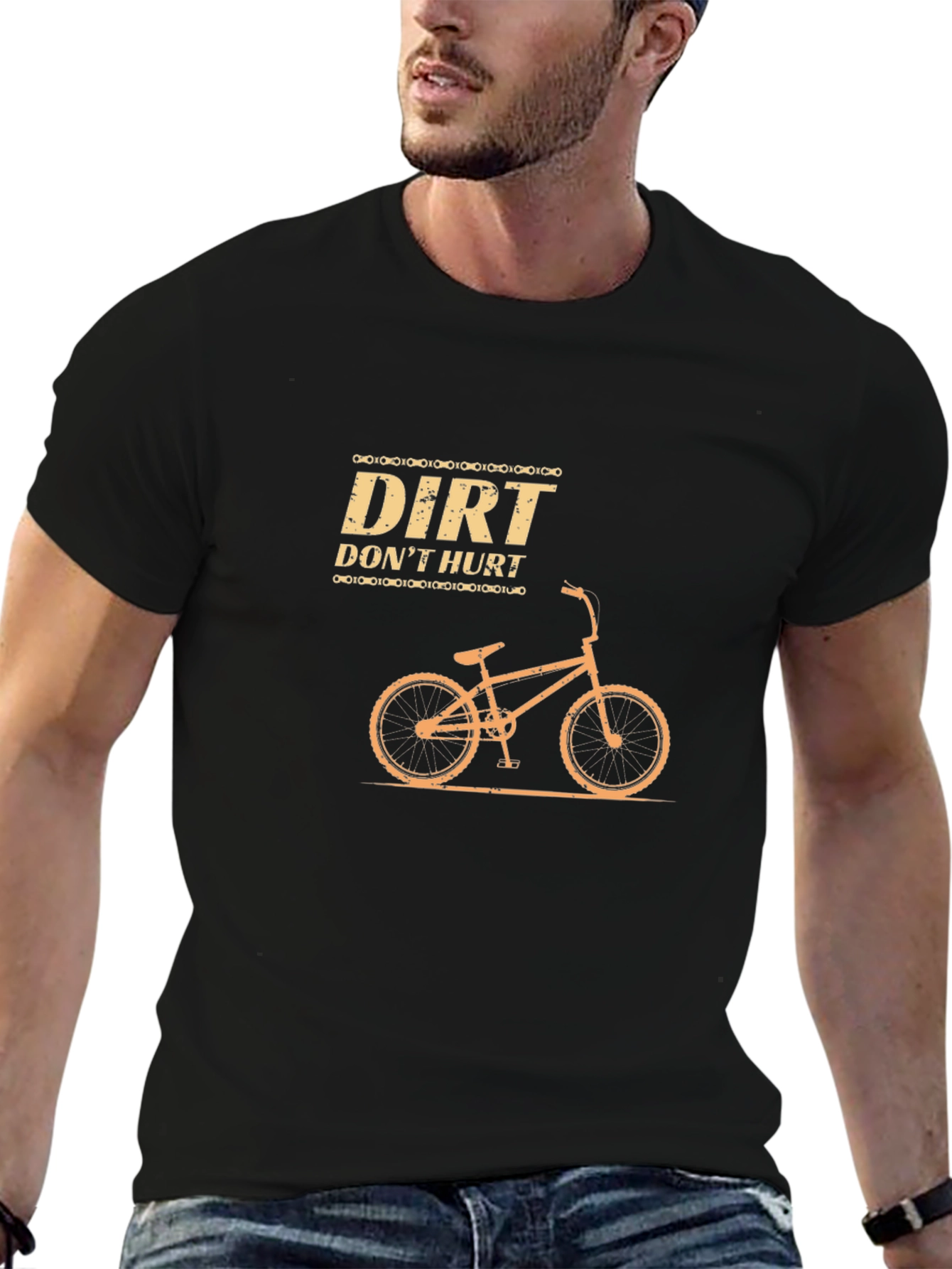 Dirt Dont Hurt Cycling Graphic T-Shirt