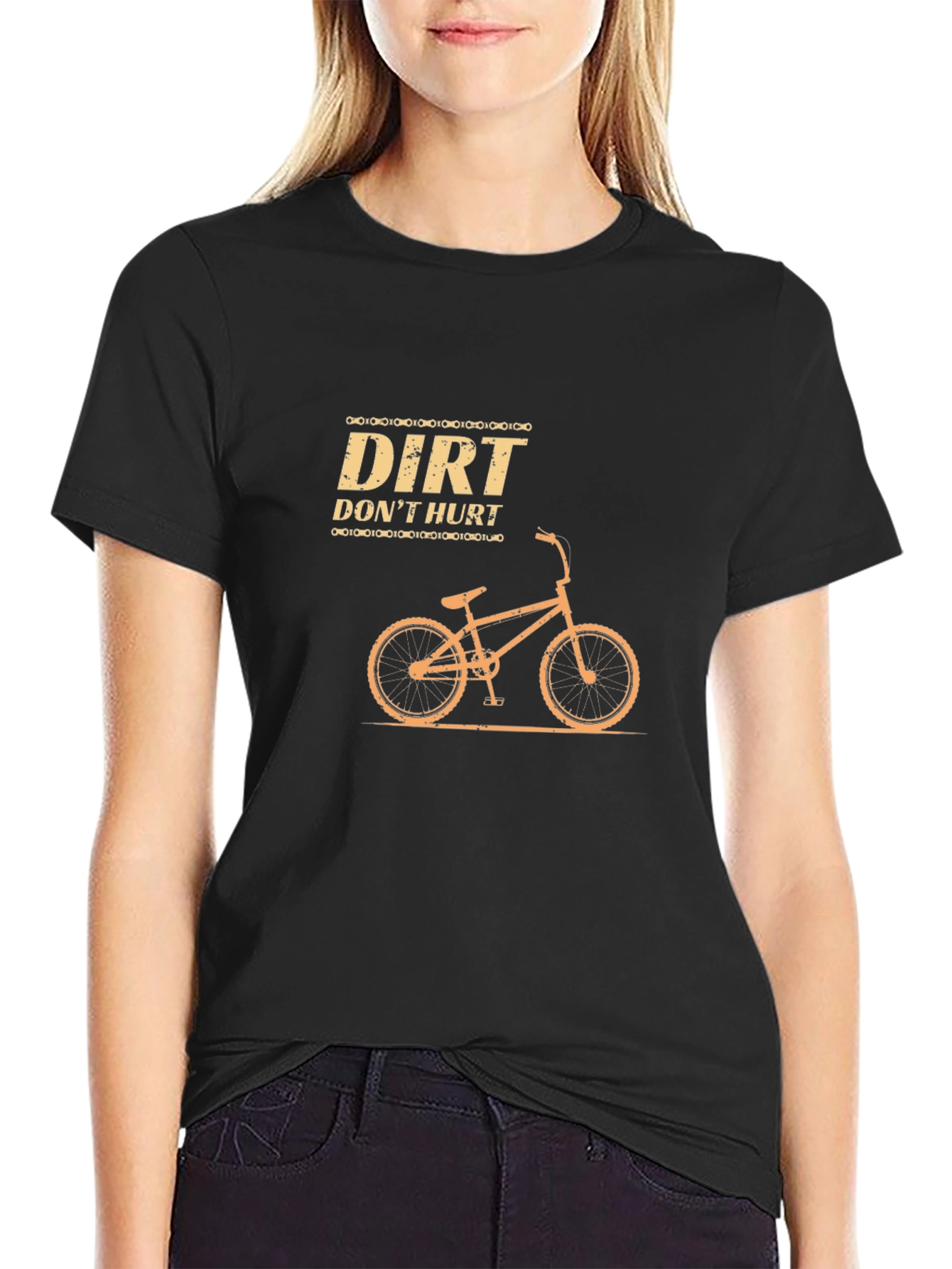 Dirt Dont Hurt Cycling Graphic T-Shirt