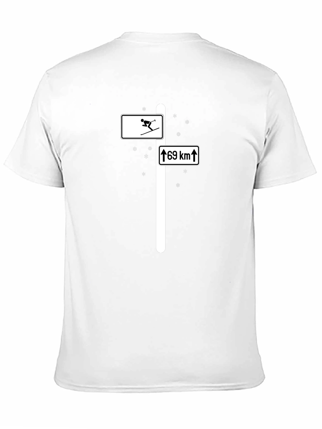 Ski Direction Funny Novelty T-Shirt