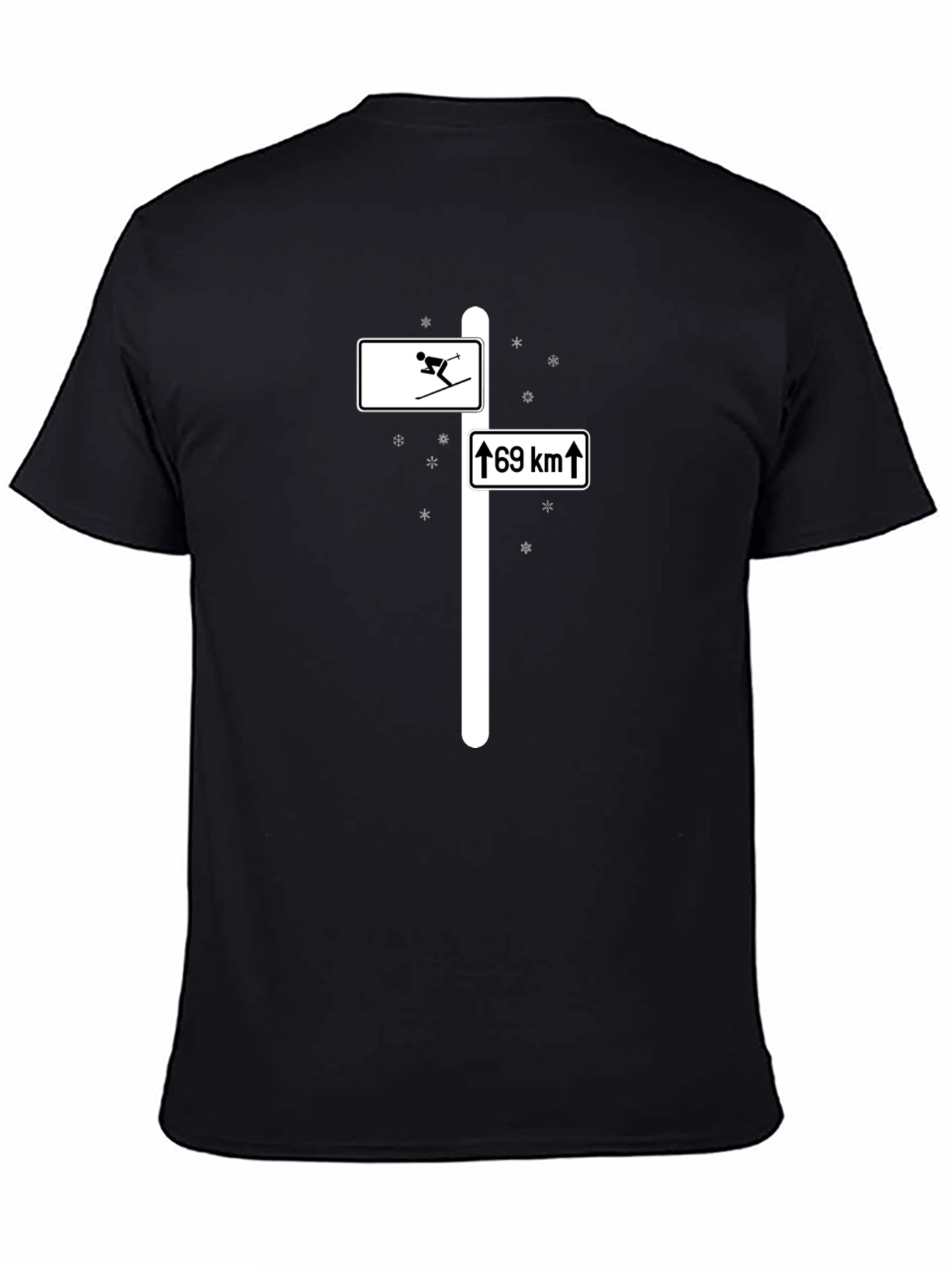 Ski Direction Funny Novelty T-Shirt
