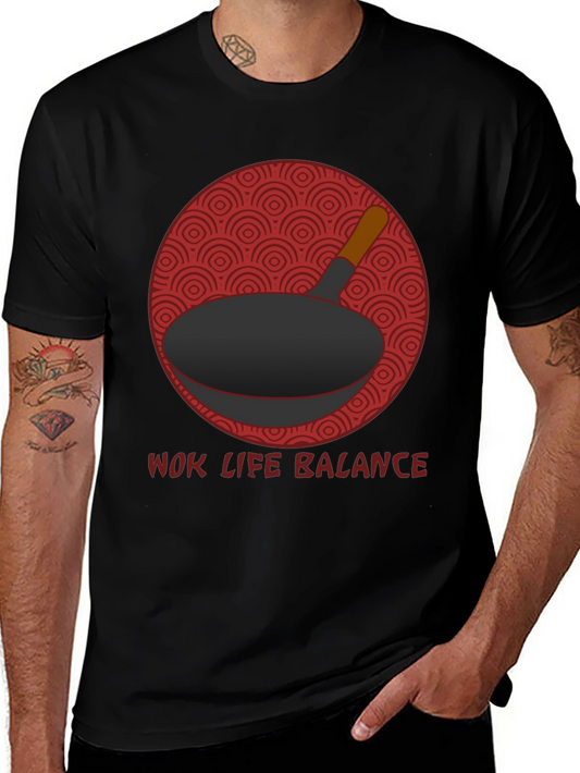 Wok Life Balance T-Shirt - Culinary Design