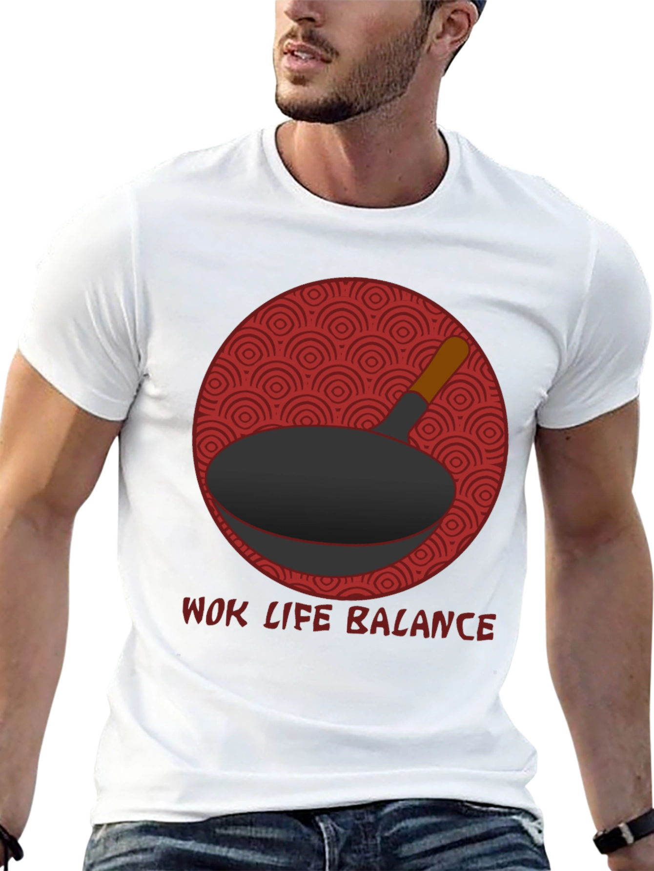 Wok Life Balance T-Shirt - Culinary Design
