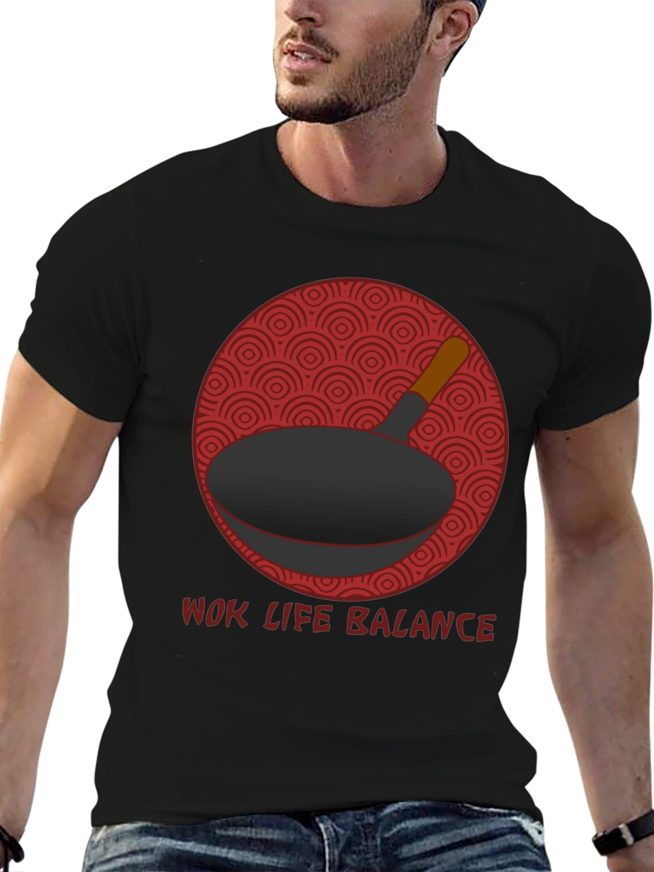 Wok Life Balance T-Shirt - Culinary Design