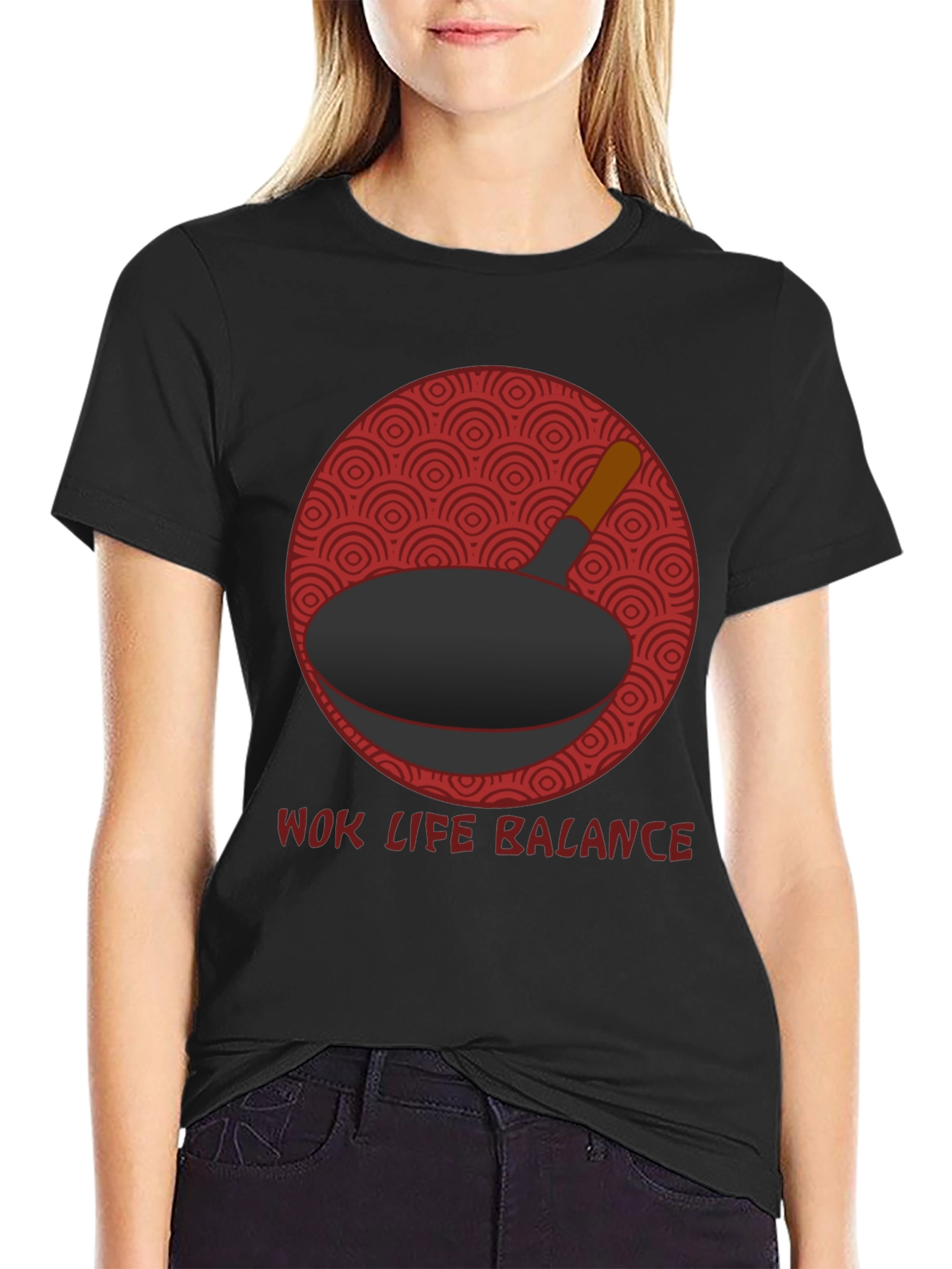 Wok Life Balance T-Shirt - Culinary Design