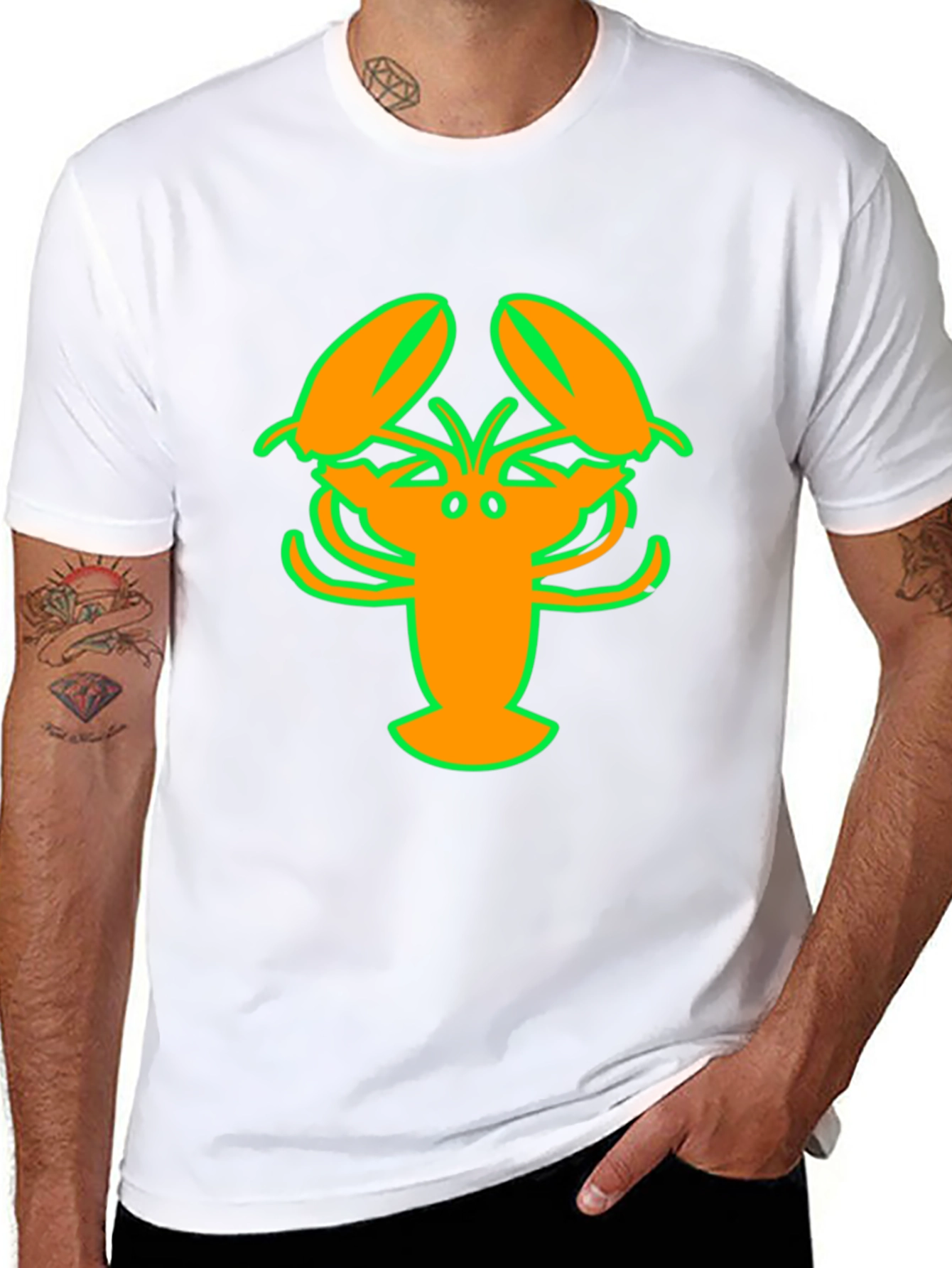 Lobster Graphic T-Shirt - Bright & Bold Design