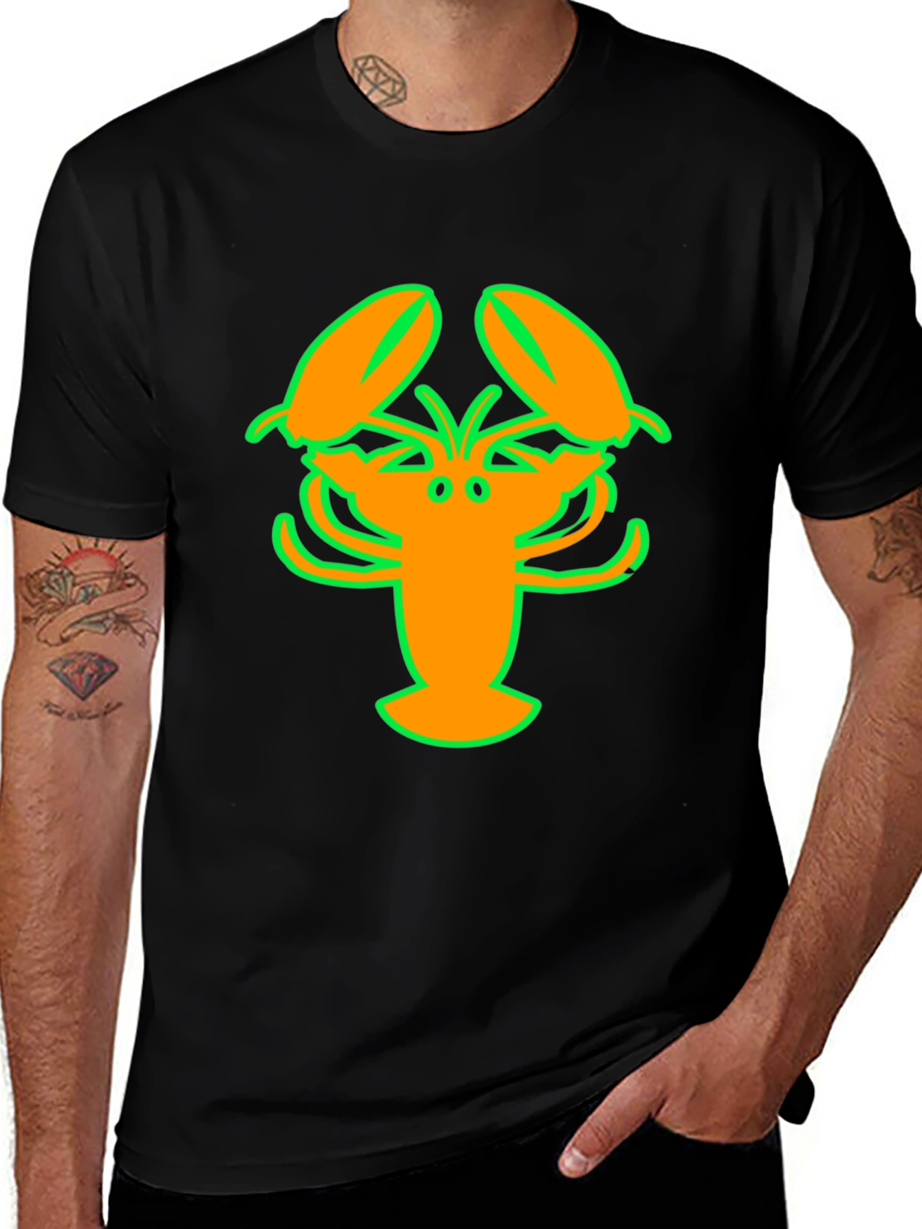 Lobster Graphic T-Shirt - Bright & Bold Design