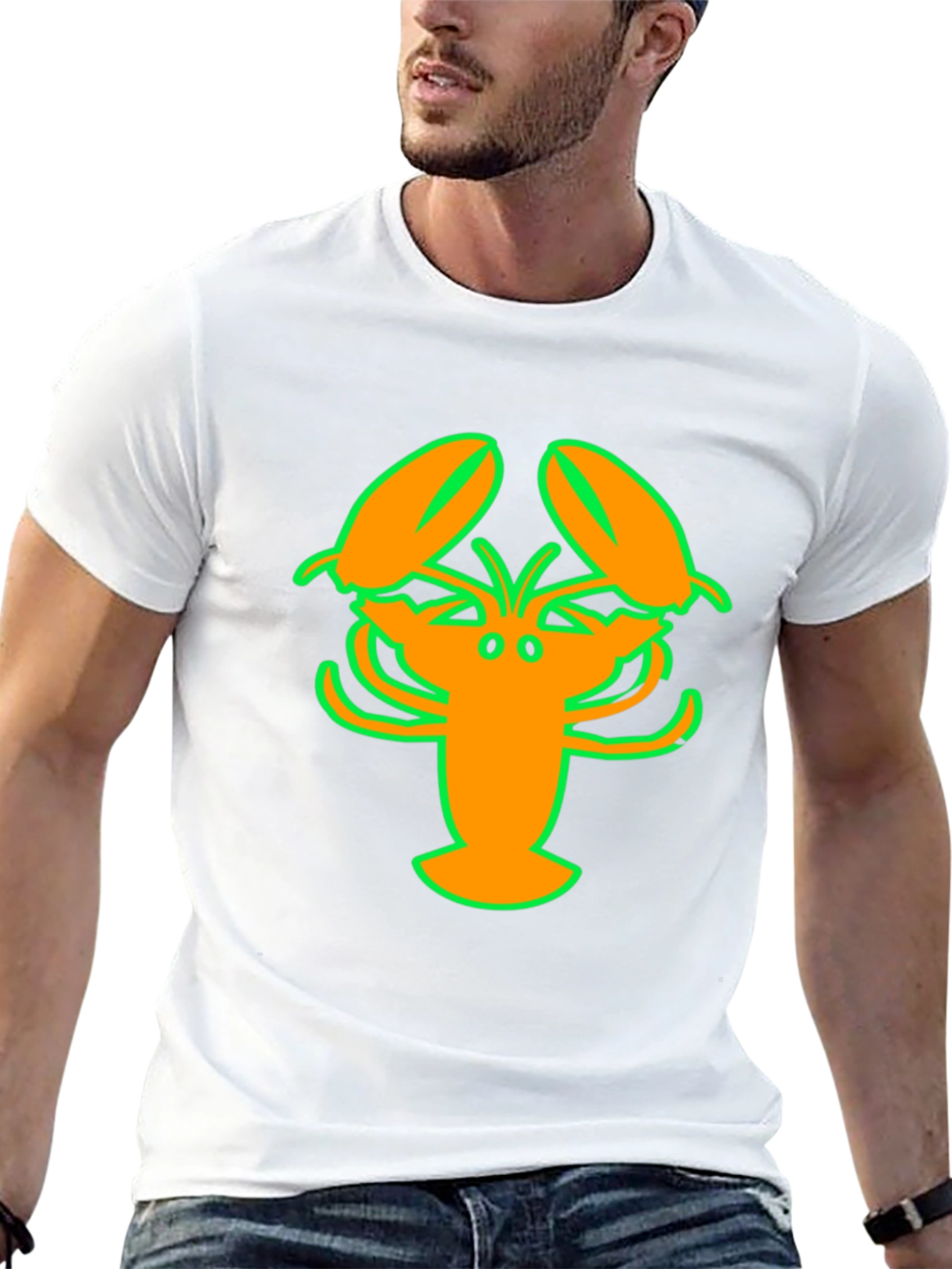Lobster Graphic T-Shirt - Bright & Bold Design